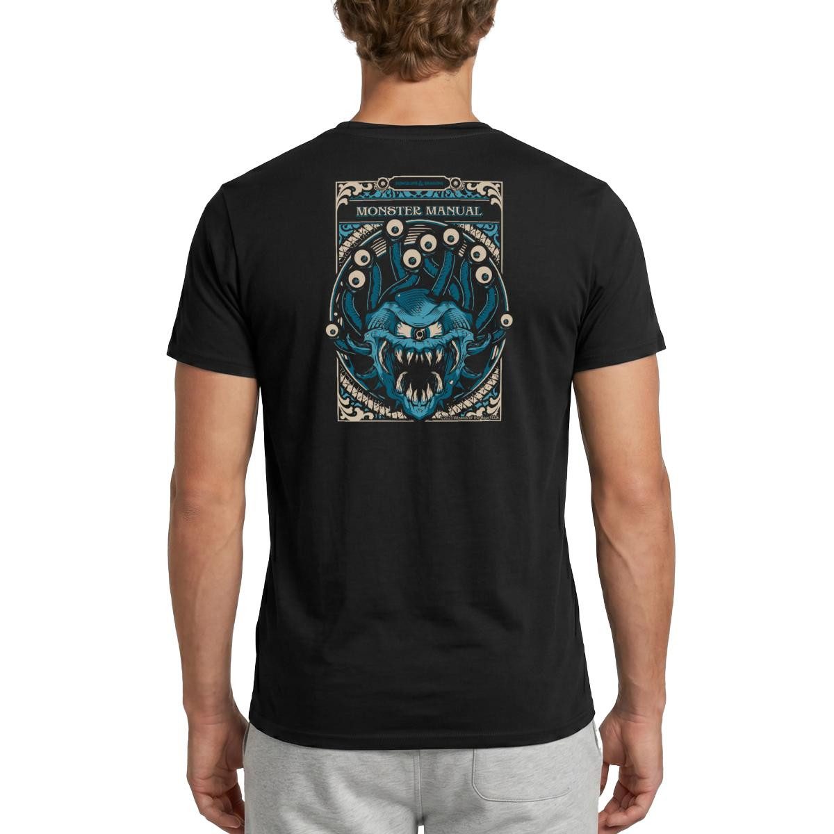 Spreadshirt T-Shirt Dungeons And Dragons Monster Manual Beholder Männer T-Shirt (1-tlg)