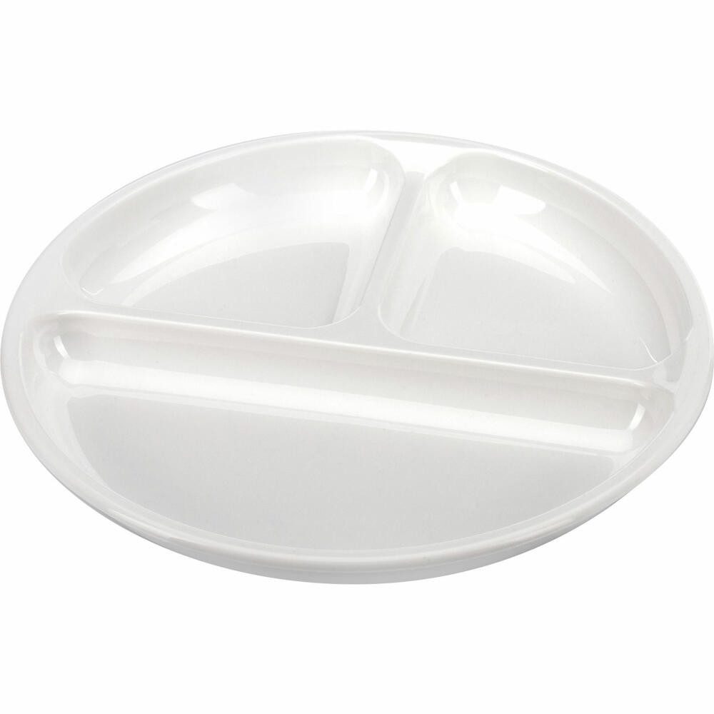 WESTMARK Mikrowellenbehälter Menüteller mit 3 Einteilungen, 2 Stück, Durchmesser: 25 cm, Kunststoff, PP, von -20 °C bis + 90 °C, BPA-frei