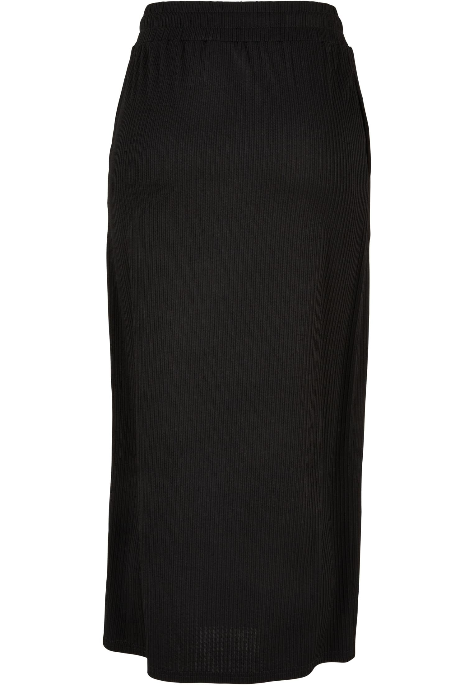Jersey Damen Jerseyrock Skirt (1-tlg) Rib Ladies CLASSICS URBAN Midi
