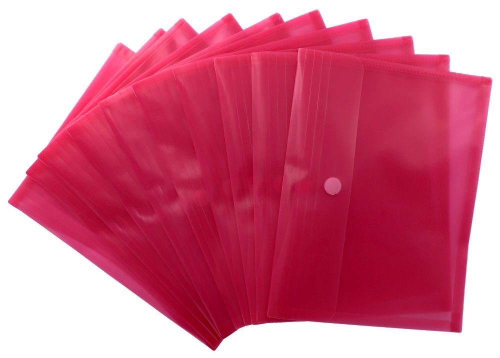 EXXO by HFP Organisationsmappe Dokumententaschen A4, aus PP (10-St), mit Klappe, mit Klettverschluss, mit 30mm Füllhöhe