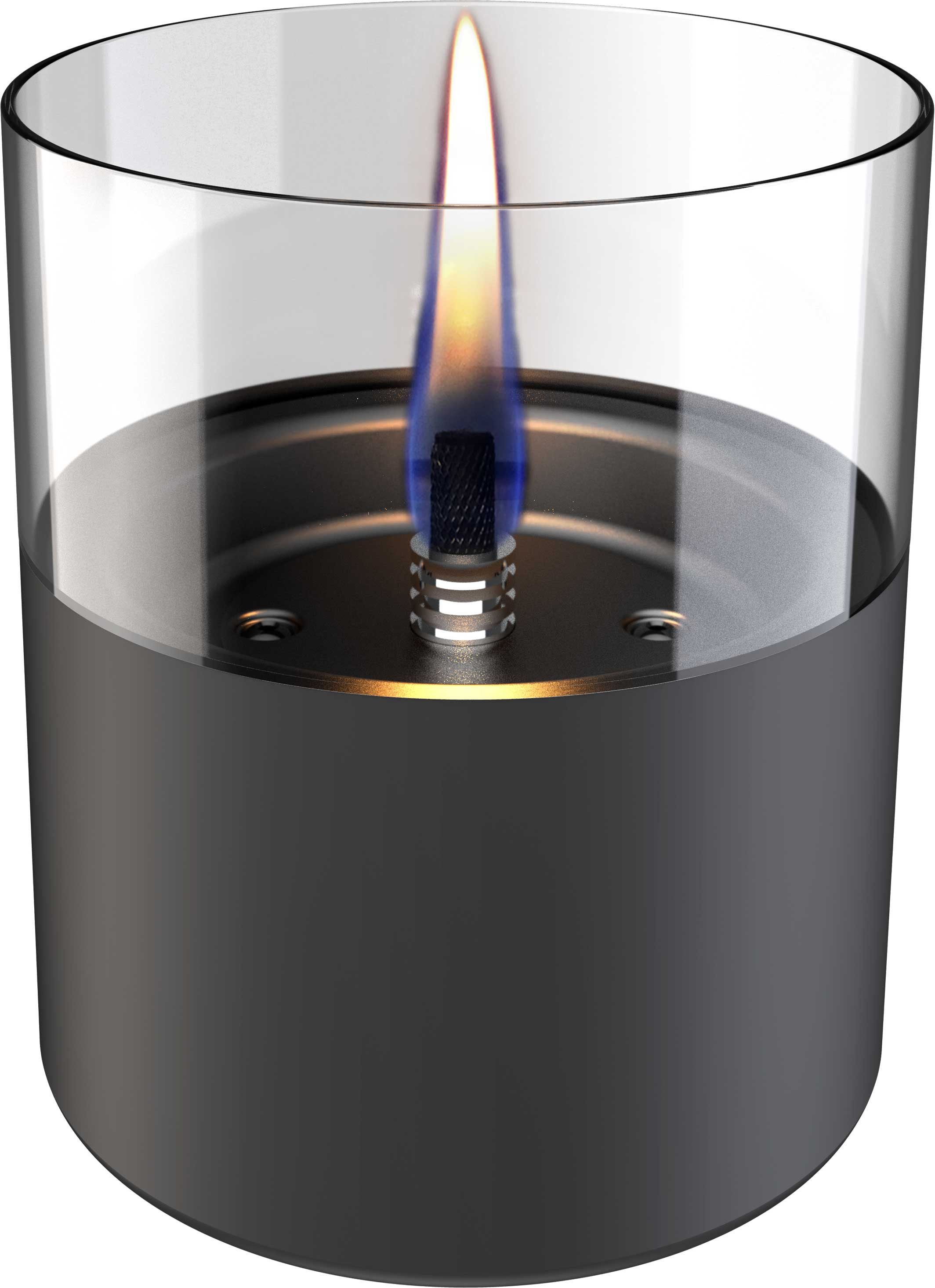 TENDERFLAME Стол-камин lilly 10 dark grey sicheres tischfeuer starterset