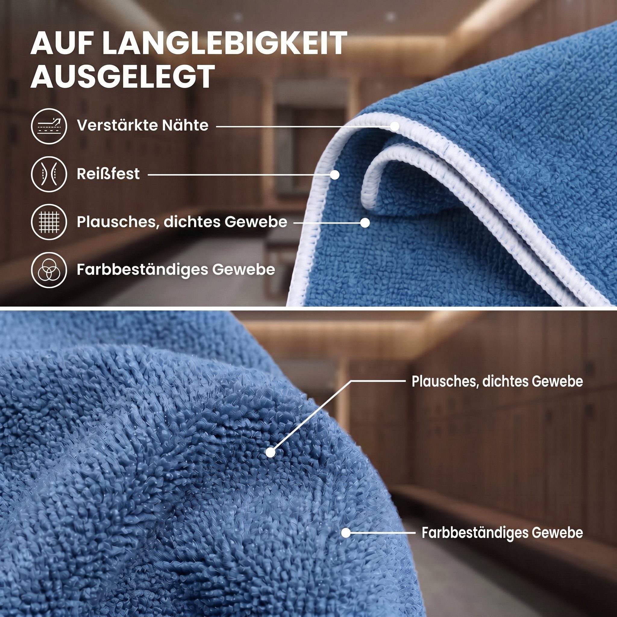 LightDry Reisehandtuch LightDry Reisehandtuch – Leichtes Mikrofaser-Sport und Strandhandtuch, Sport, Strand & Badehandtuch – Bild 5 von 5