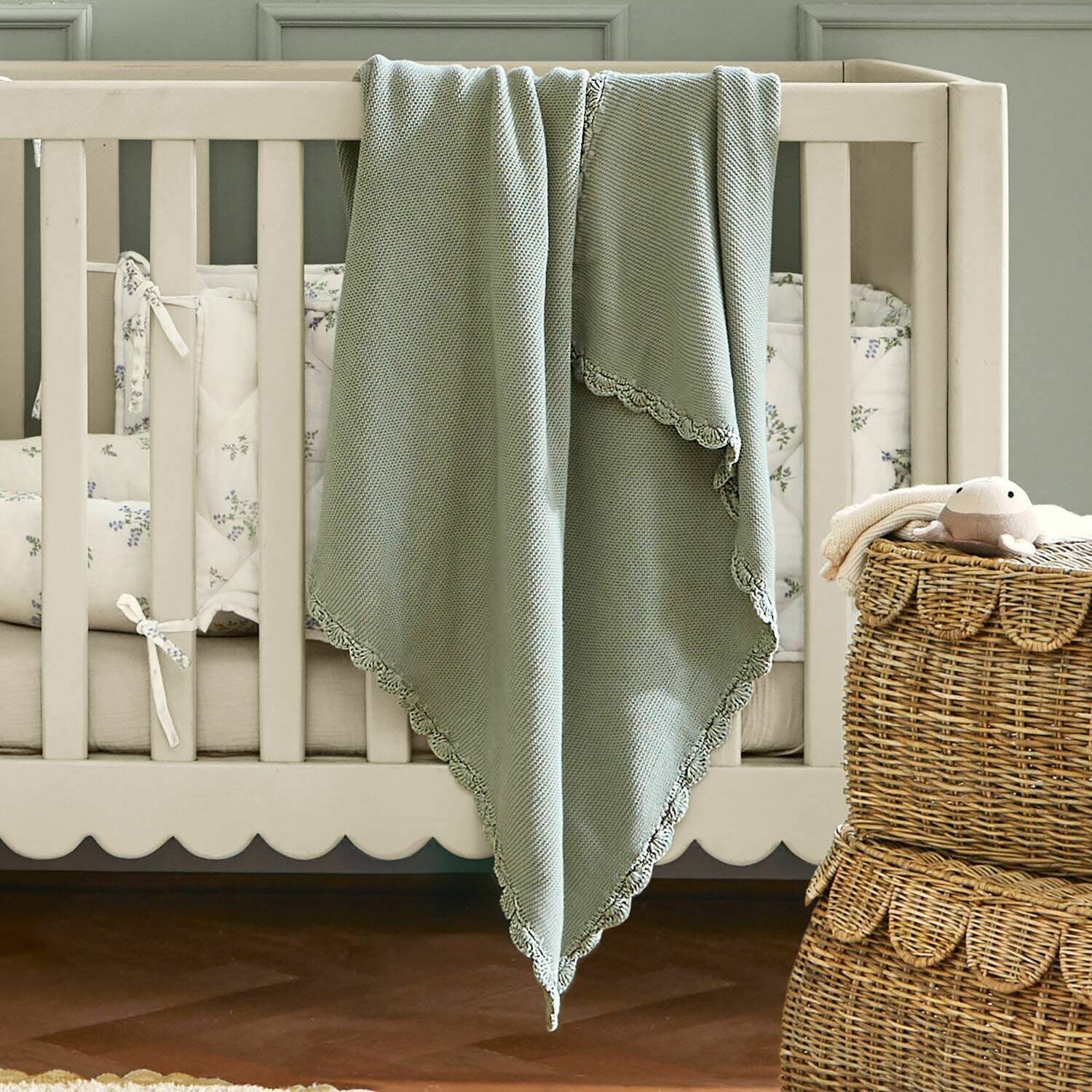 Babydecke Plaid Nymariel grün, Mirabeau günstig online kaufen
