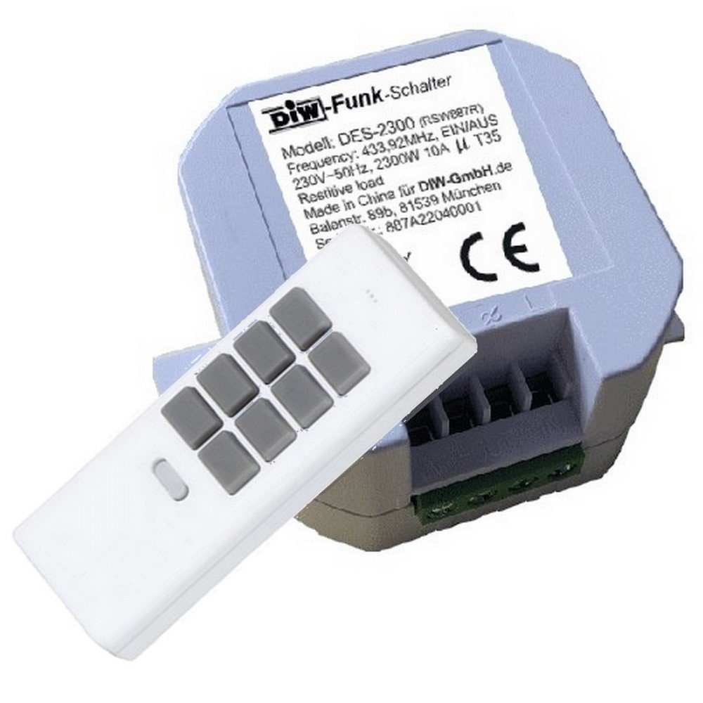 DIW-Funk Licht-Funksteuerung PS-522 DIW-Funk Sparset mit Handsender DHS-12, 1 Schaltkontakte, 1-tlg.