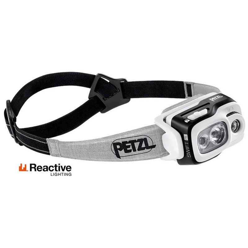 Petzl LED Stirnlampe Petzl Swift RL - aufladbare Performance LED-Stirnlampe, 900 Lumen