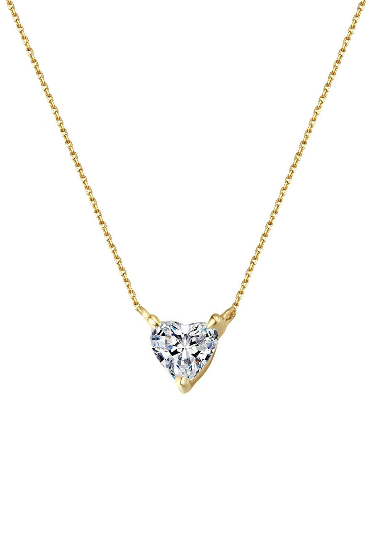 Dear Me Goldkette mit Herz Diamant günstig online kaufen