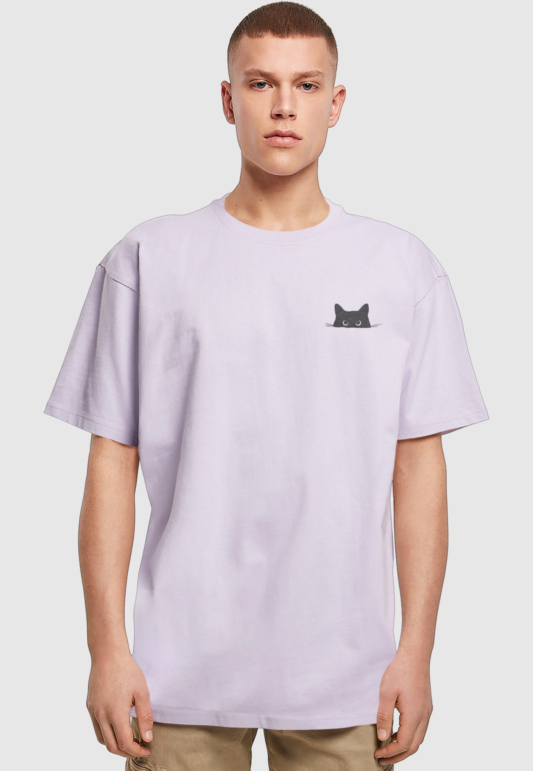 Merchcode T-Shirt Merchcode Halloween - Cat Tee (1-tlg)