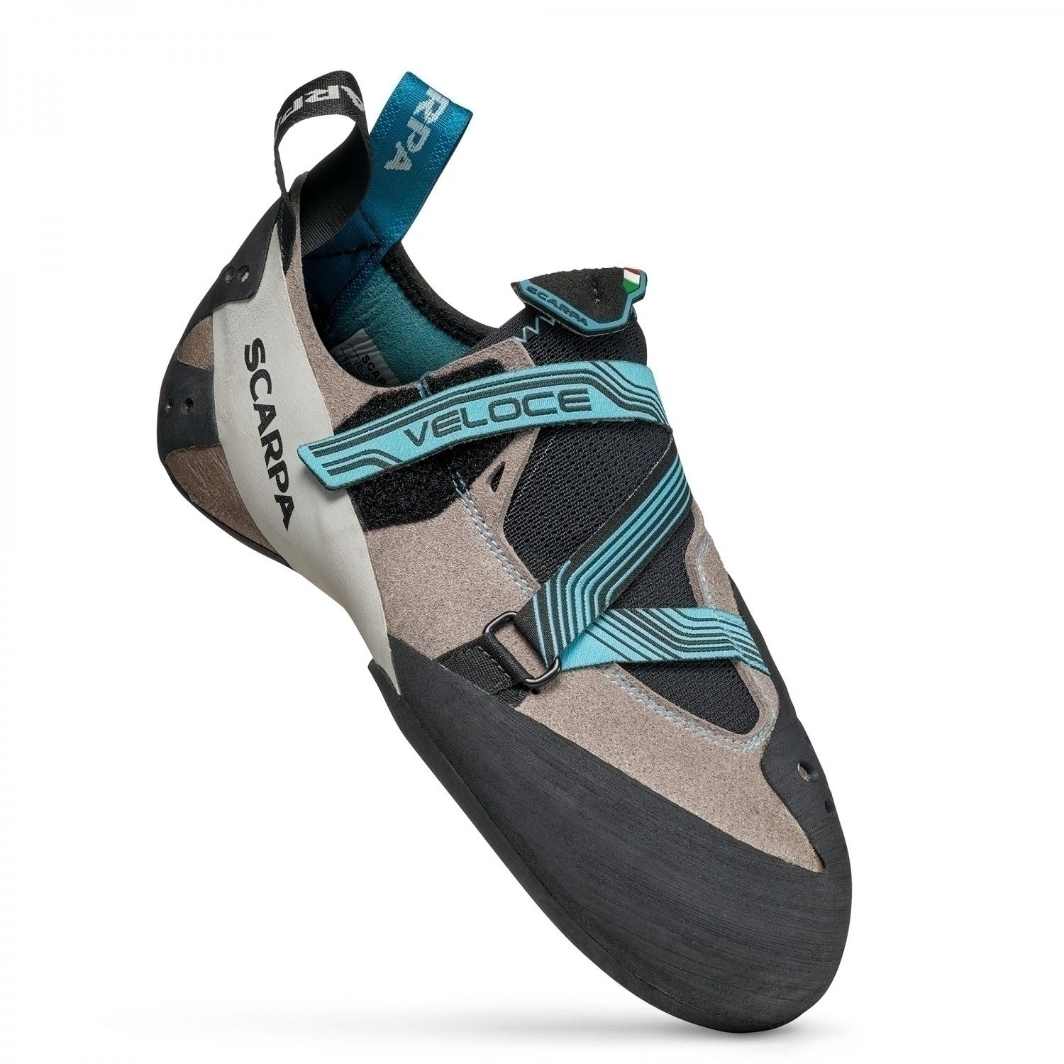 Scarpa Veloce Damen Kletterschuh grau/türkis Kletterschuh