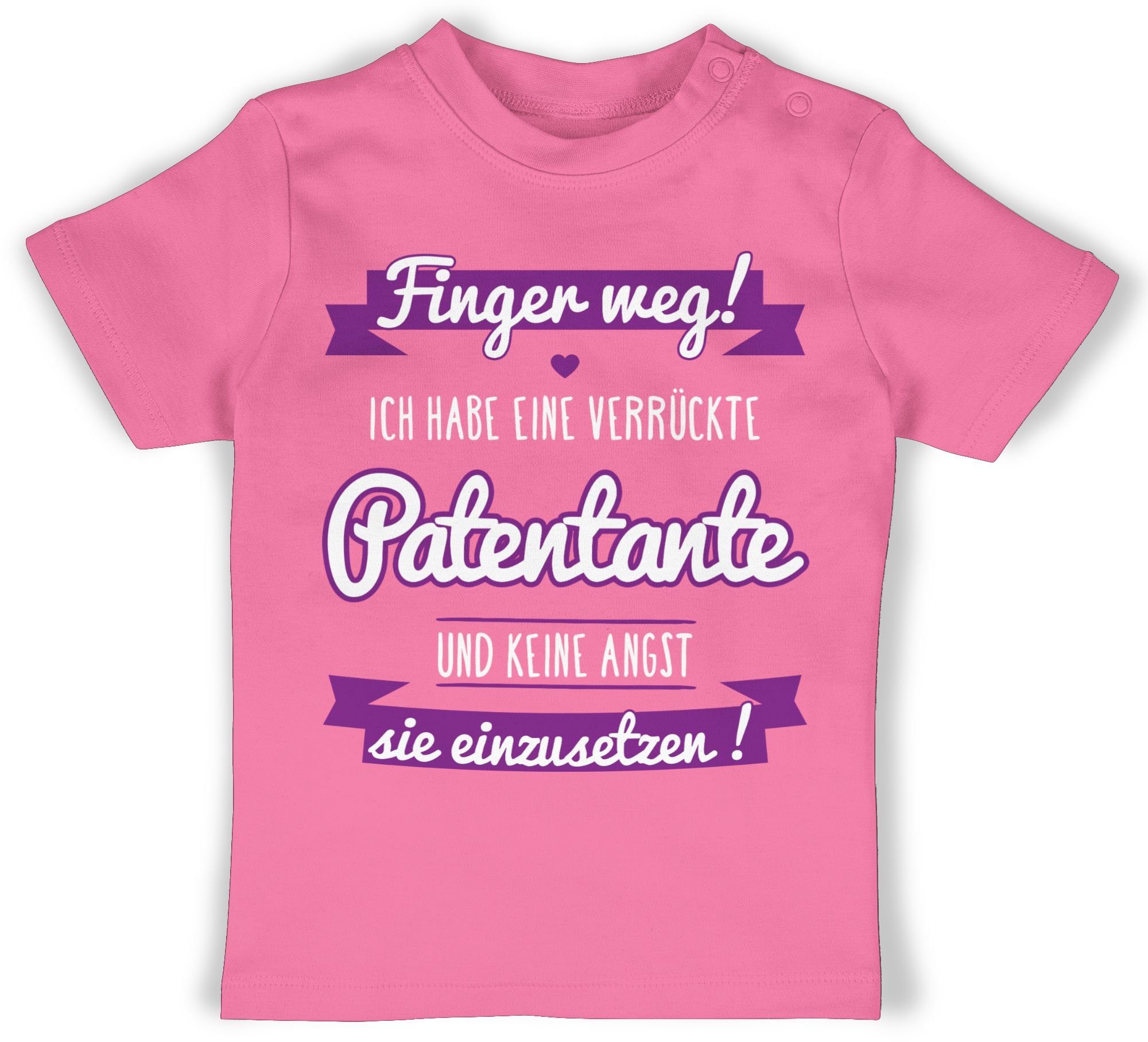 Shirtracer T-Shirt Ich habe Patentante eine Geschenk Baby Patentante Pink 1 - verrückte