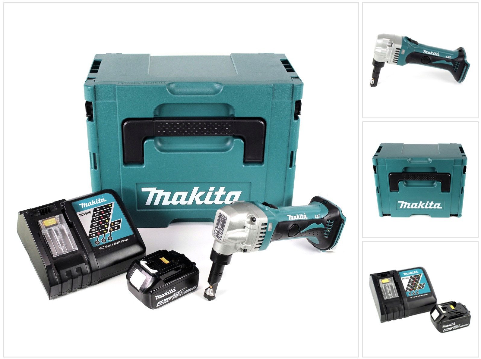 Makita Зубастик DJN 161 RM1J 18V Akku Зубастик Schere + 1x Akku 4,0Ah + Schnellladeger