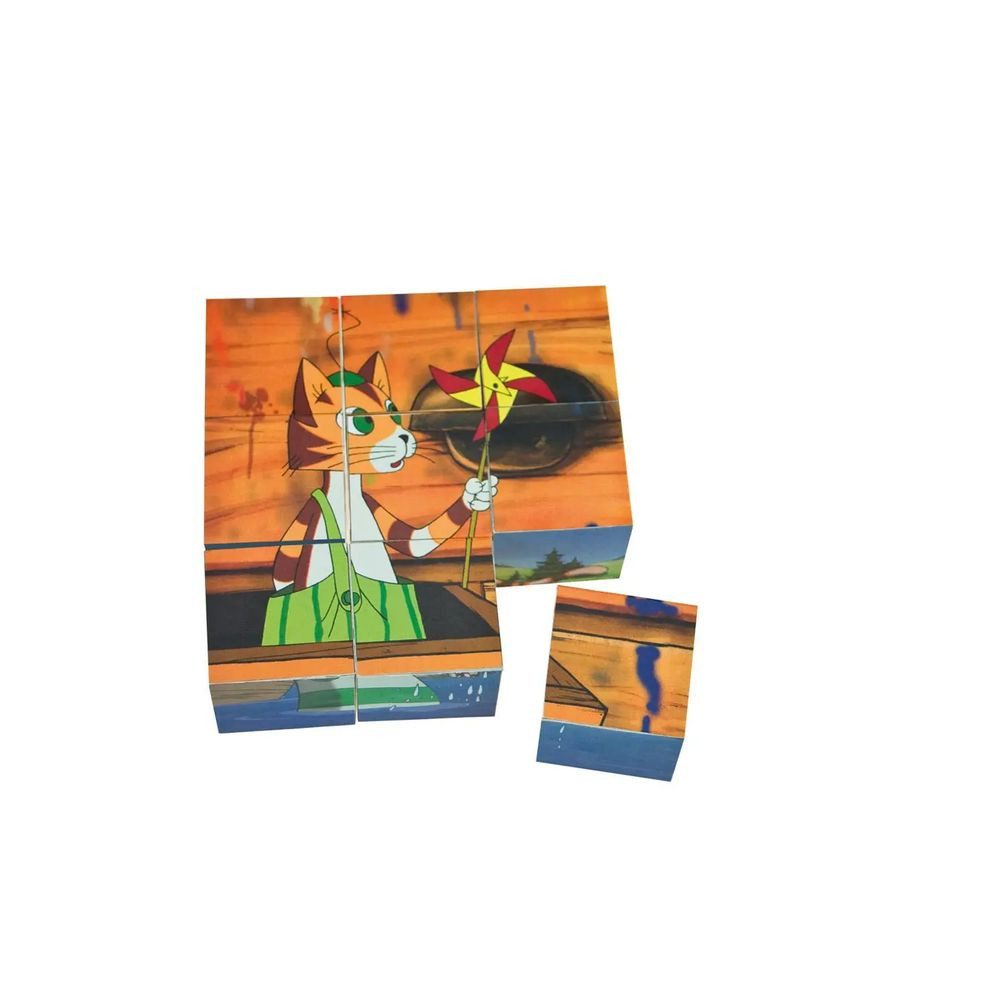 Trötsch Verlag Puzzle Holz-Bilderwürfel "Pettersson und Findus", Puzzleteile