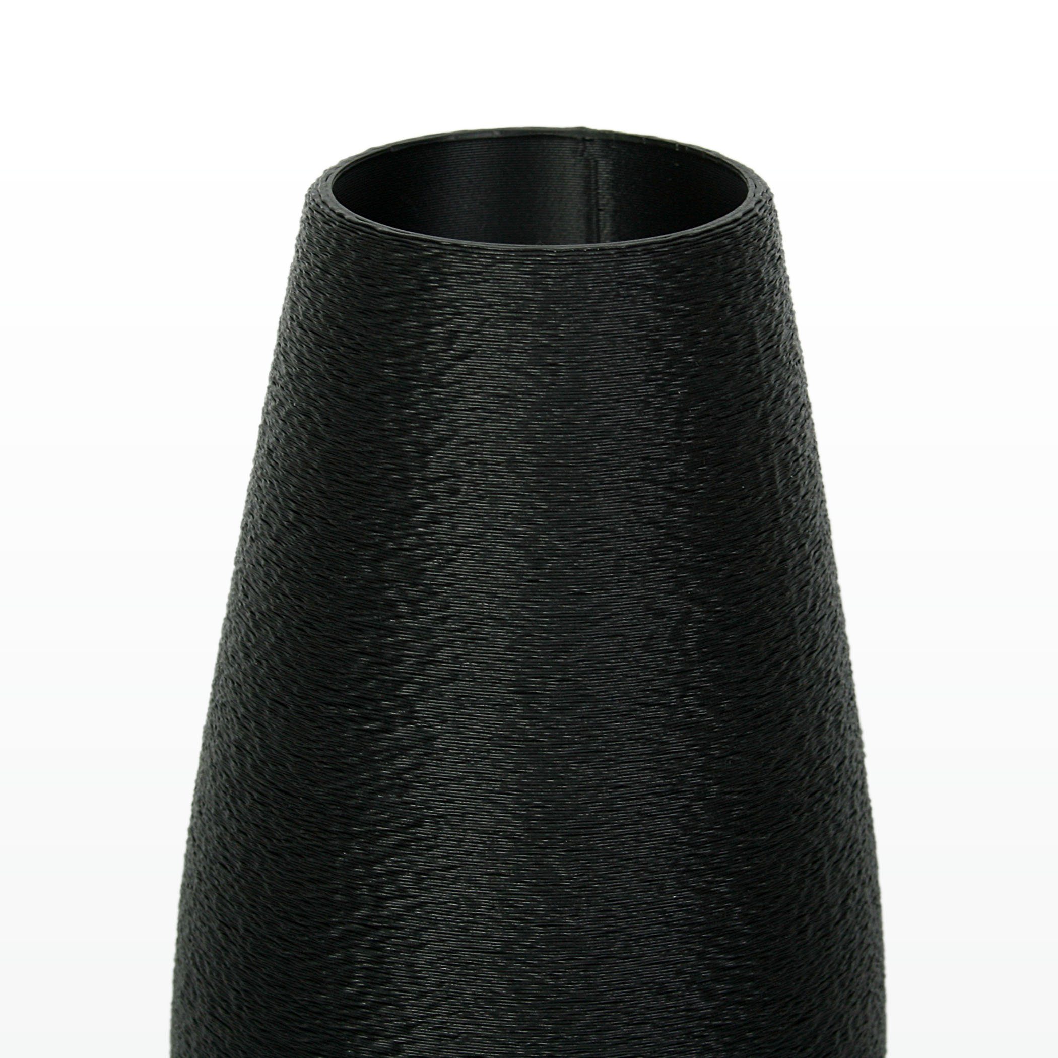 & Rohstoffen; Dekorative Vase Black Dekovase Kreative – wasserdicht nachwachsenden bruchsicher Feder Designer Bio-Kunststoff, aus Blumenvase aus