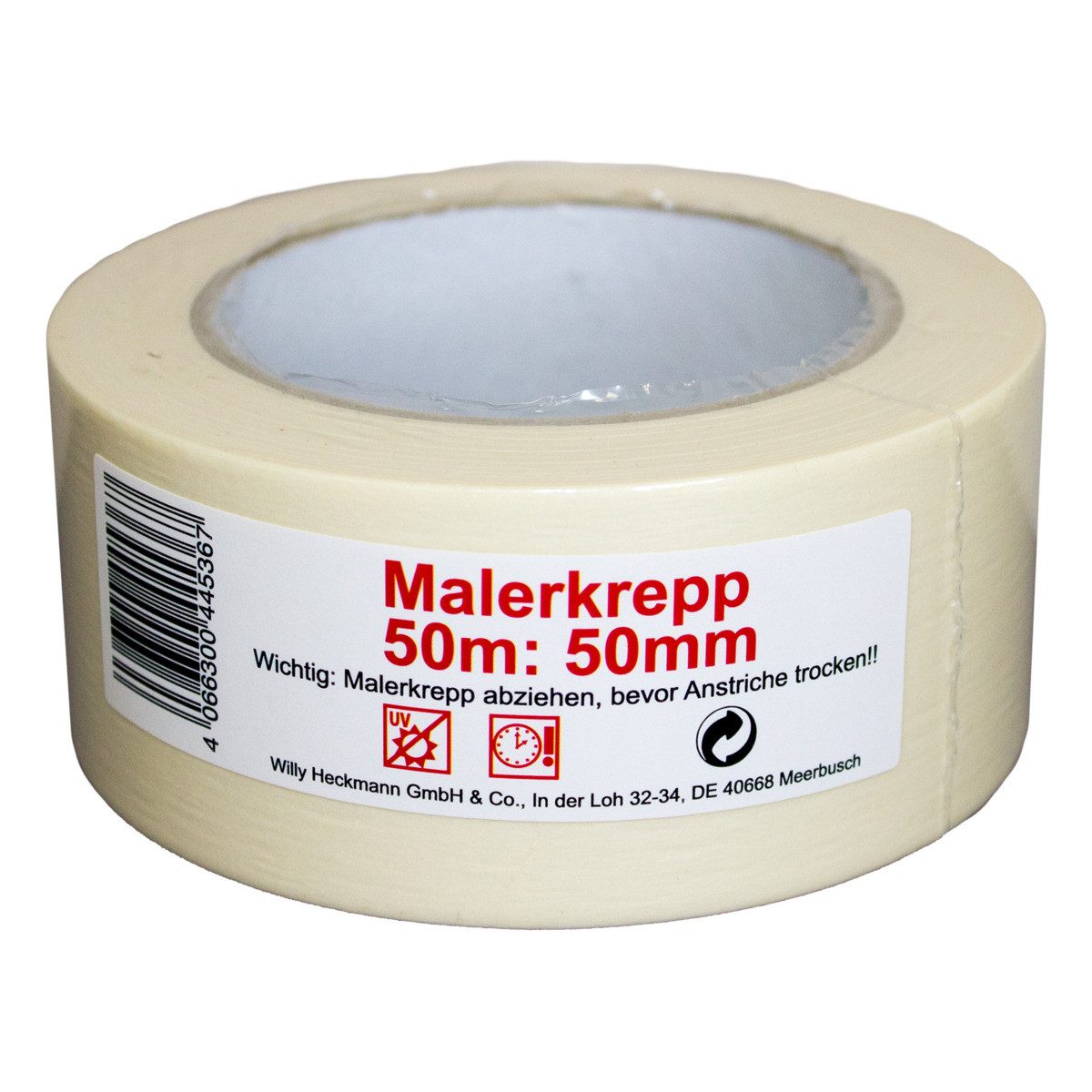 Willy Heckmann Kreppband Malerkrepp 50mx5cm