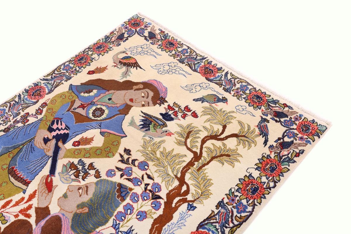 Orientteppich 8 Perserteppich, rechteckig, Handgeknüpfter Shahreza Orientteppich Nain Höhe: / mm Trading, 101x149