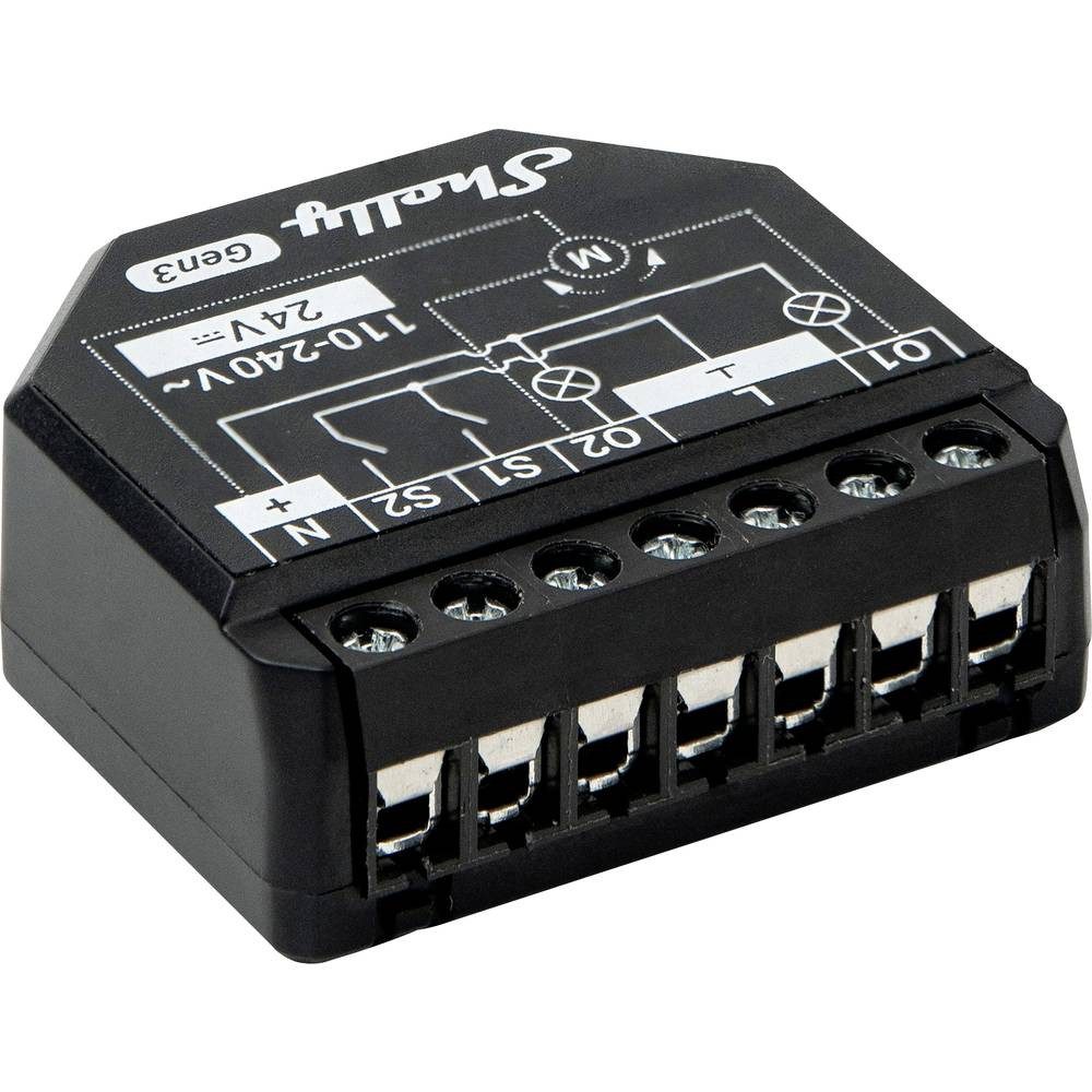 Shelly Relais max. 16 A, 2 Kanal, WLAN, BT Shelly_2PM_Gen3 Smart-Home-Steuerelement, mit Messfunktion