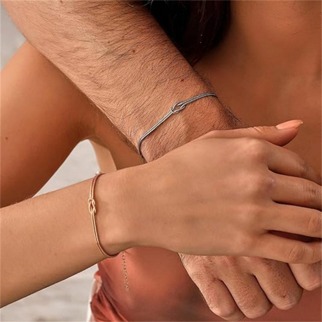 FOUORTUNATE-BEE Armband Set 2er Set Damenarmbänder Gold & Silber – Verstell günstig online kaufen