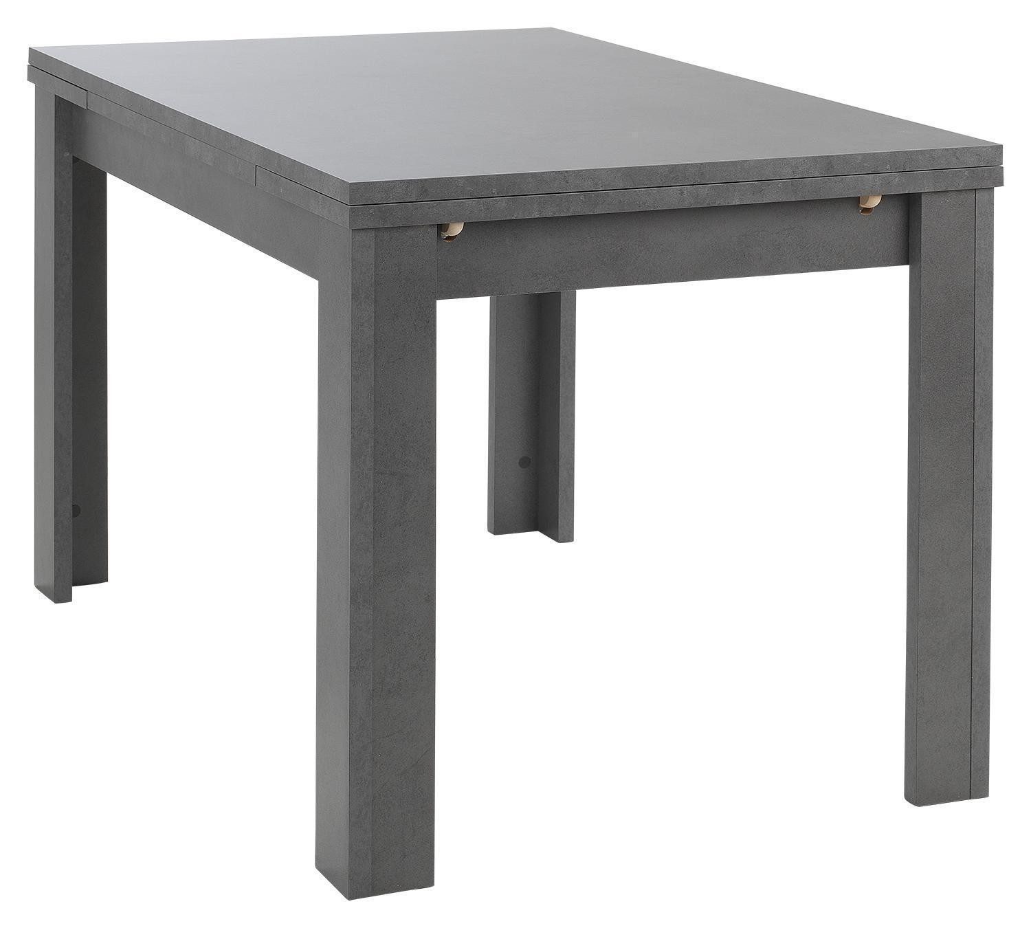 Mäusbacher Esstisch MONZI, ausziehbar, Graphitdekor, 120 - 176 x 80 cm günstig online kaufen