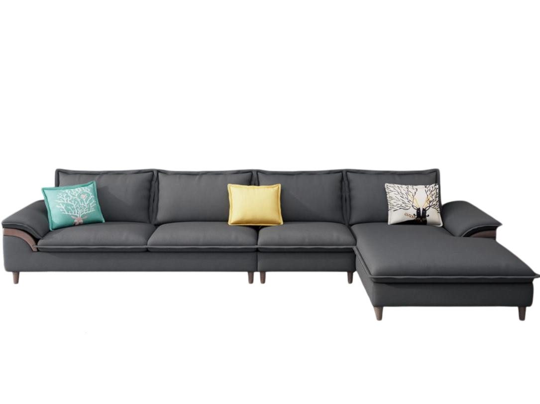Xlmoebel Ecksofa Luxus Ecksofa in L-Form aus hochwertigem Stoff für entspanntes Wohnen, 1 Teile, Hergestellt in Europa