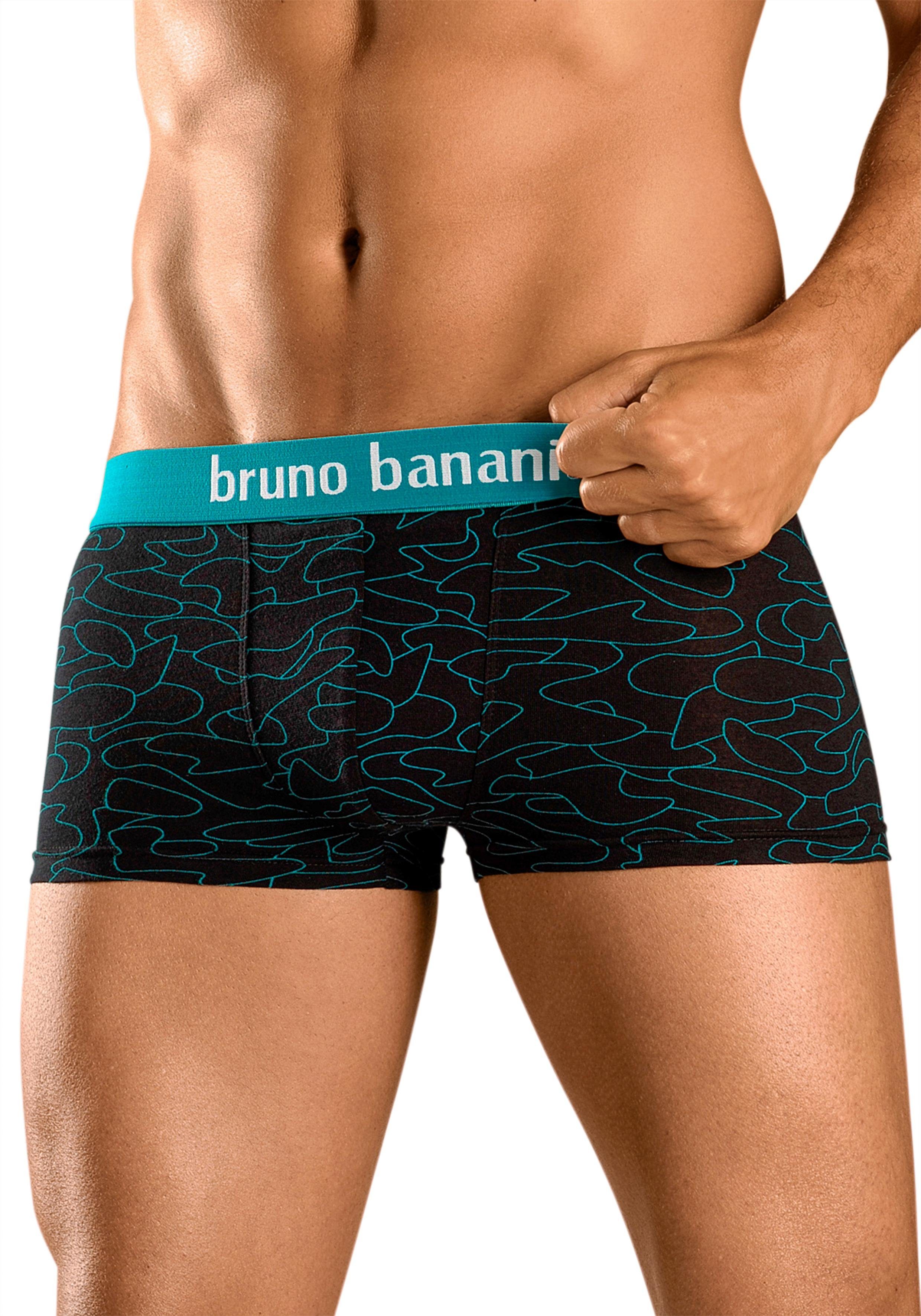 Bruno Banani Hipster (Packung, 4-St) knapp sitzende Boxershorts in uni oder gemustert aus Baumwollmischung