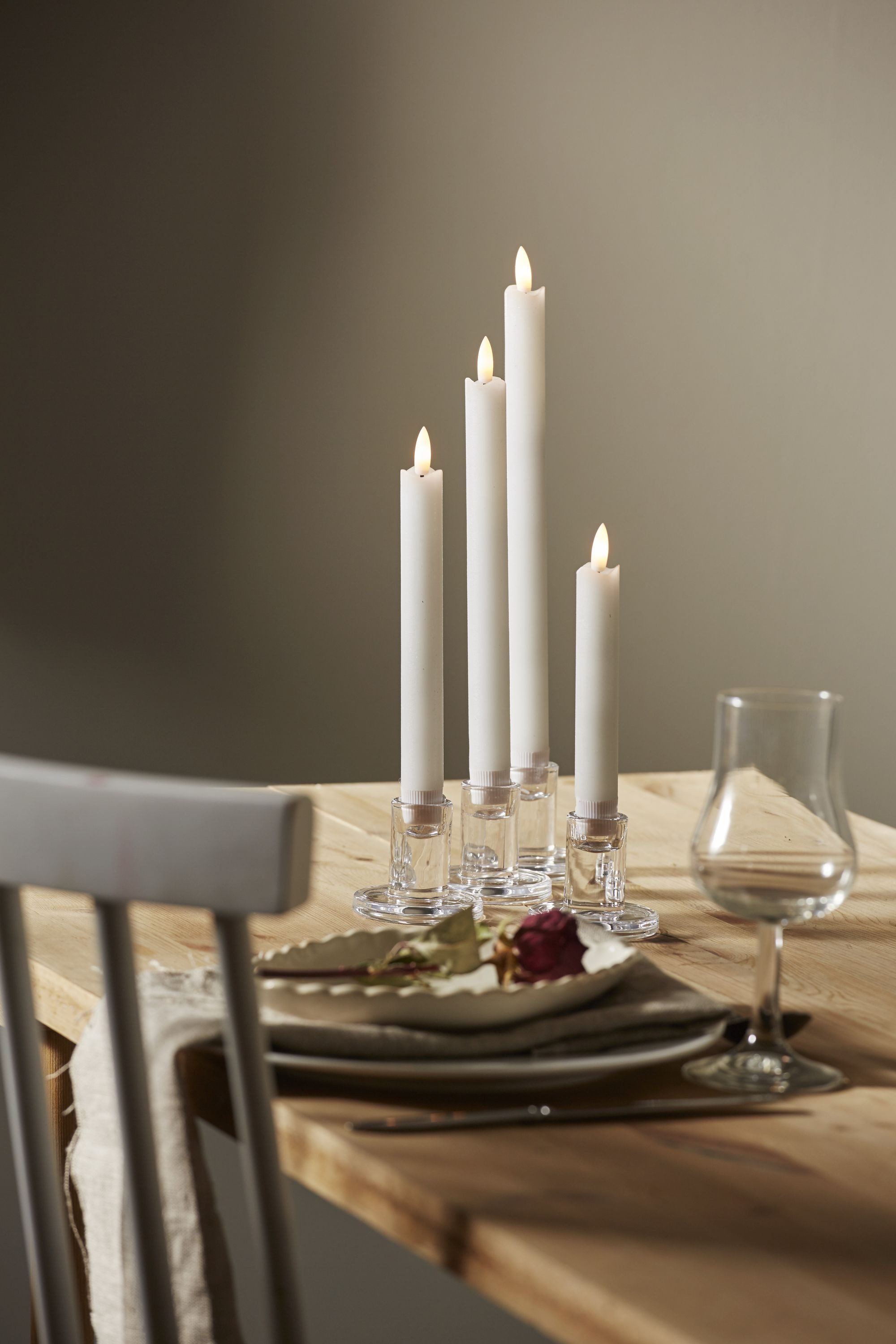 STAR TRADING LED Dekolicht LED-Kerzen 'Flamme' lang, 4er Set, versch. Größe günstig online kaufen