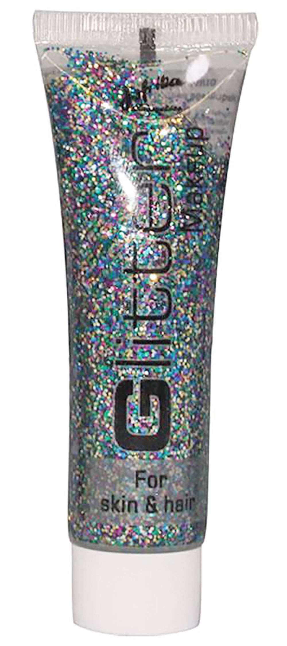 Theaterschminke Glitter Make up für Haut und Haar - Bunt