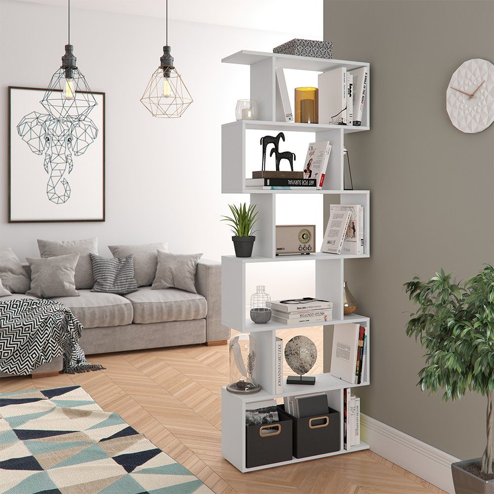 Vicco Raumteiler Levio, Weiß, 70 x 196.1 cm, 1-tlg., Freistehend