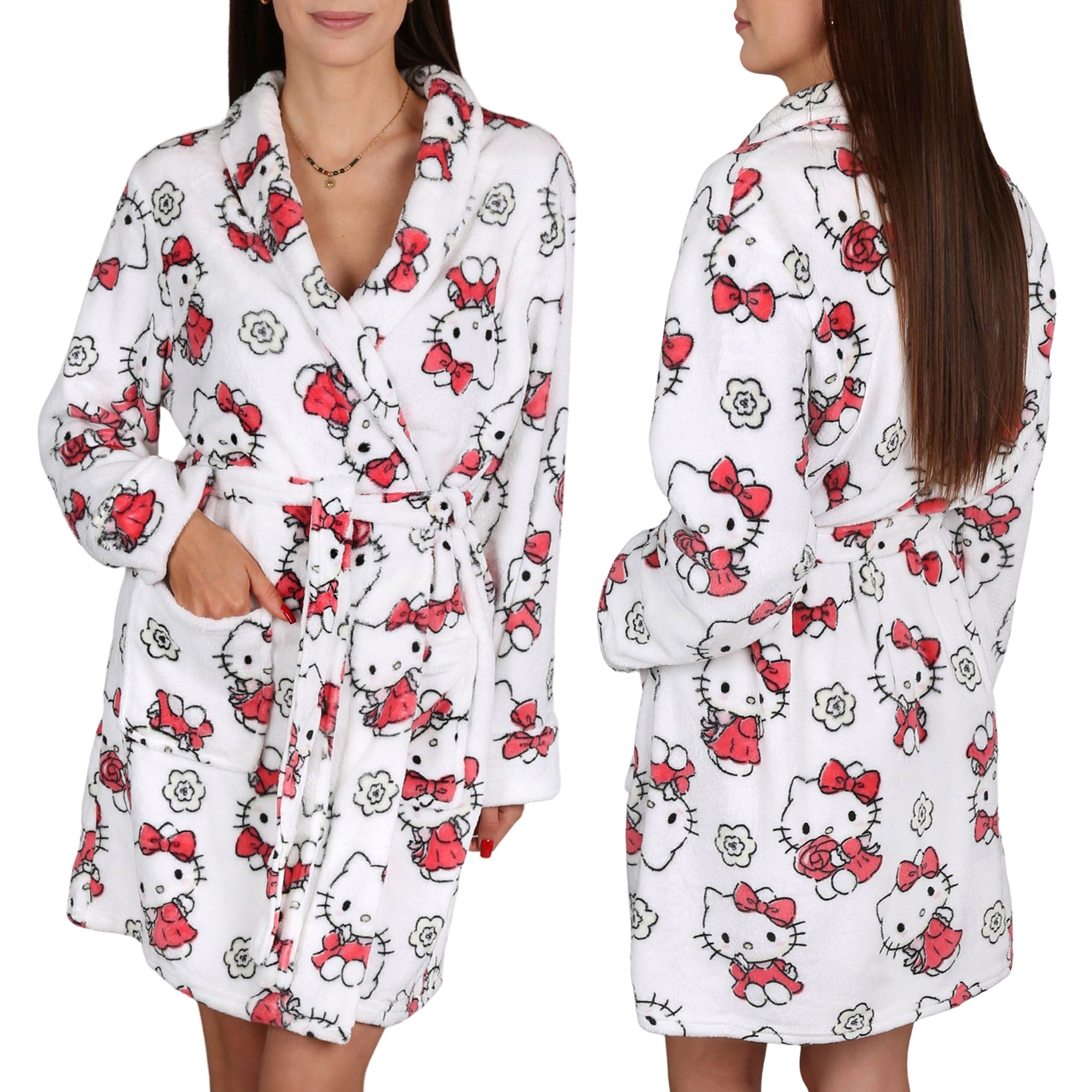 Sarcia.eu Damenbademantel Hello Kitty Damen Bademantel günstig online kaufen