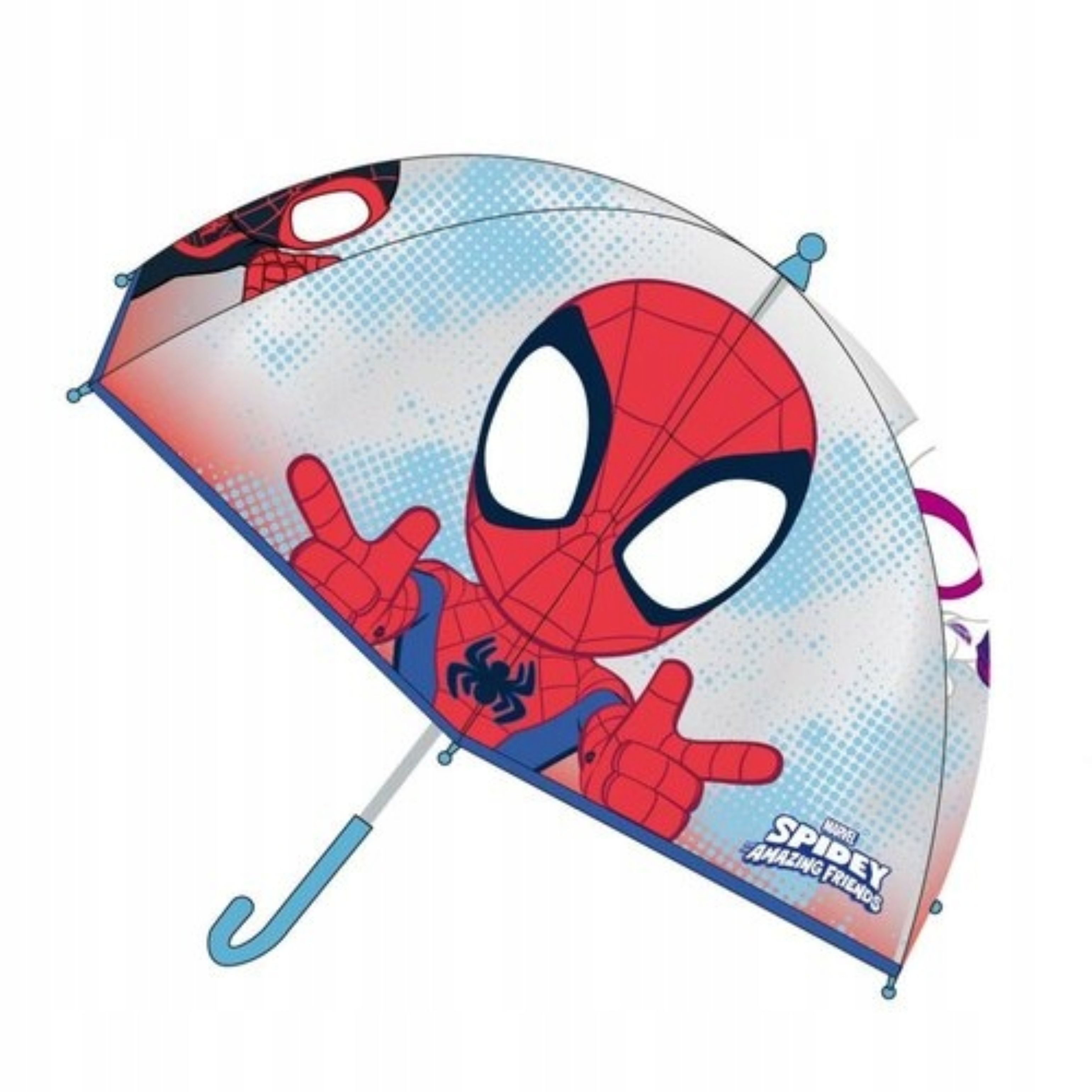 Festivalartikel Stockregenschirm Spidey Spiderman Kinder Regenschirm Transparent – Marvel Lizenz Cerda