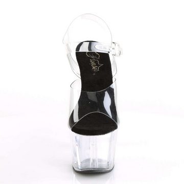 Pleaser Pleaser Sandalette ADORE Transparent Schwarz EU-42 / US-12 High-Heel-Sandalette (2-tlg)