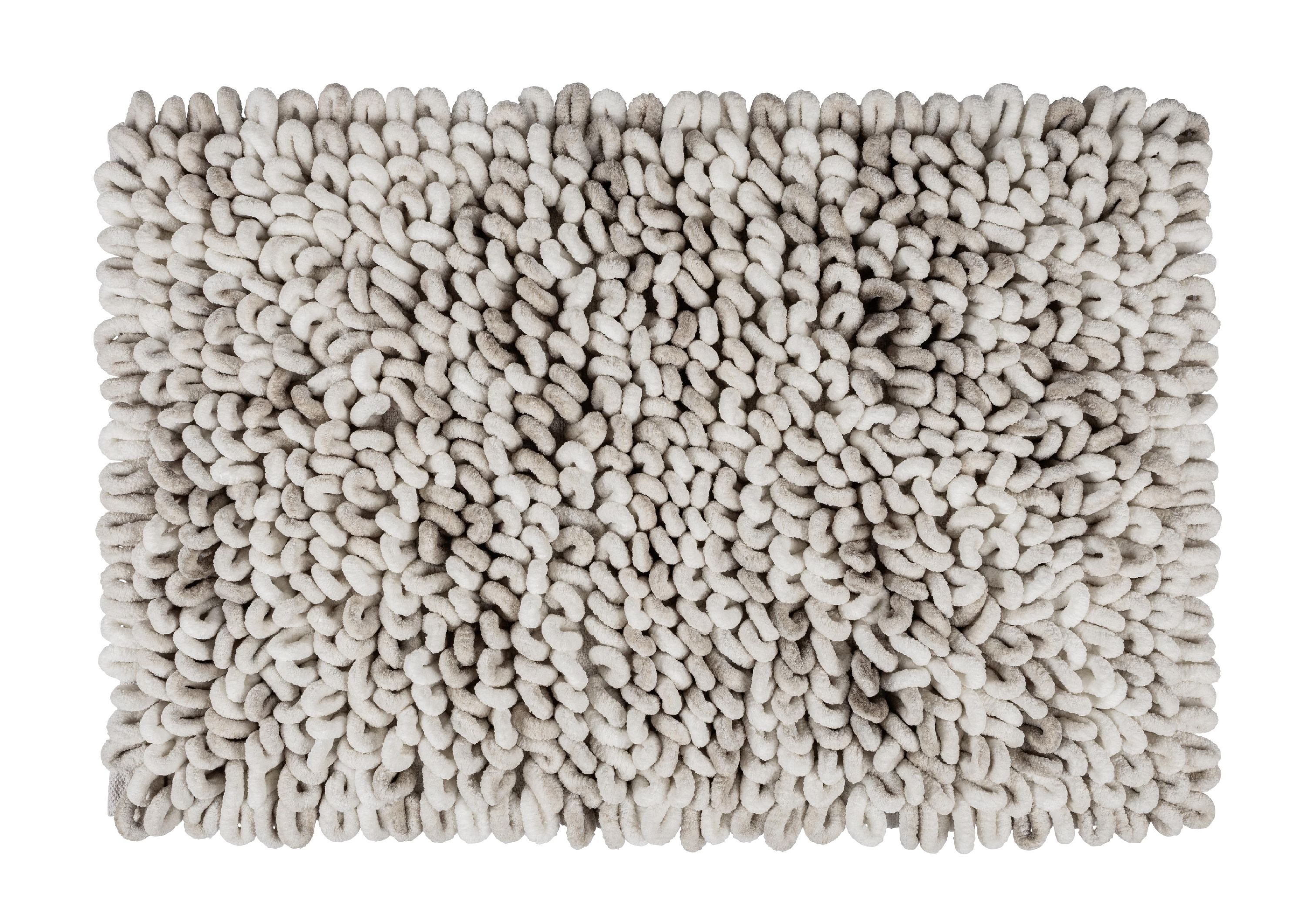 WENKO Badematte WENKO Badematte LERICE weiß-grau BL 60x90 cm bunt Badteppich