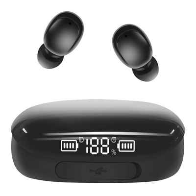 Yuede Bluetooth Kopfhörer, In-Ear Kopfhörer Kabellos mit 2000mAh LED-Ladebox In-Ear-Kopfhörer (Ladebox Als Telefon-Power Bank, Immersives HIFI-Stereo, In Ear Headset mit Aktive Rauschunterdrückung, (ENC HD Anruf, One Step Pairing)