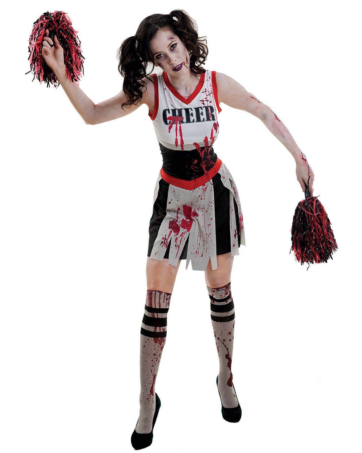 Amscan Hexen-Kostüm Zombie Cheerleader Halloween Kostüm für Damen, Sc