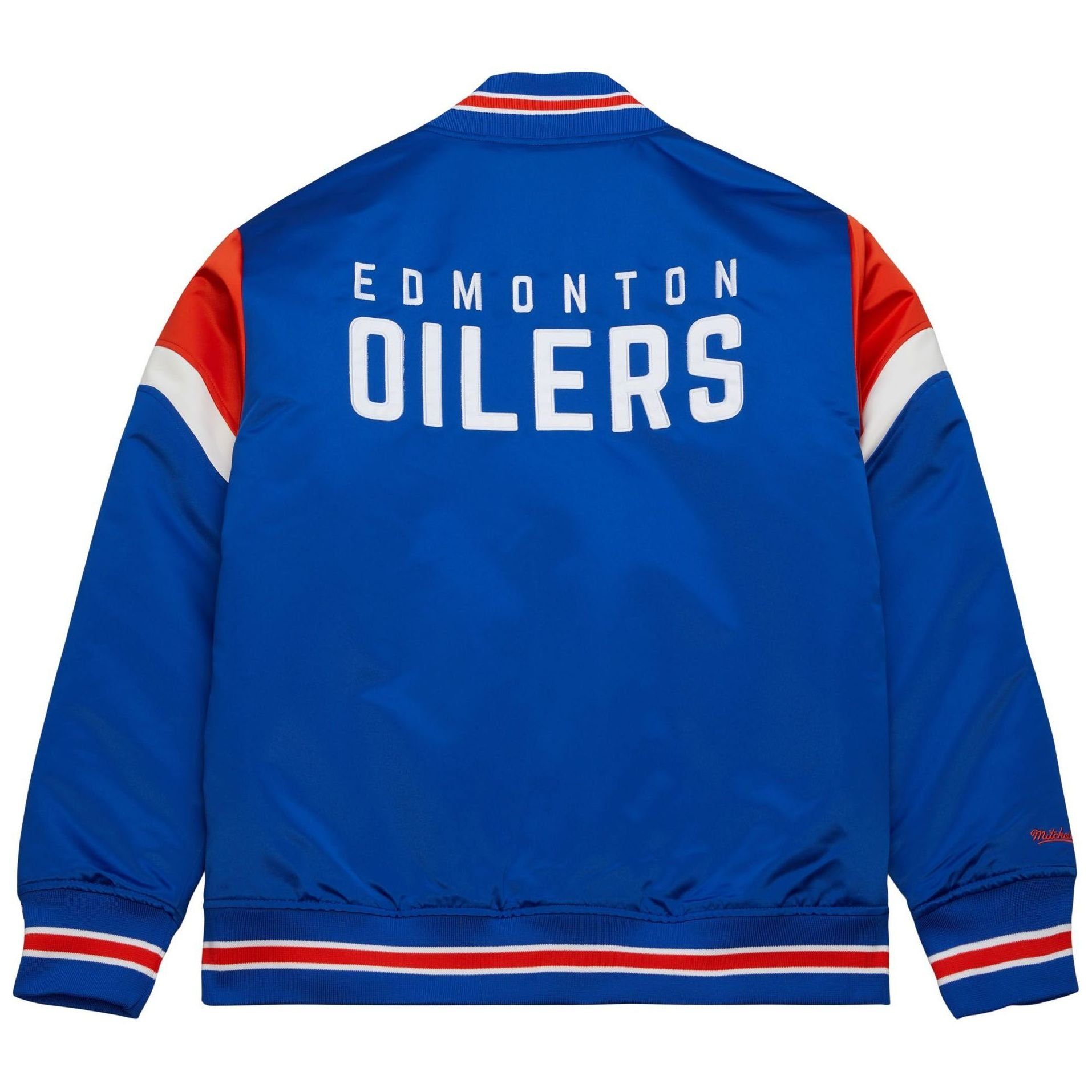 NHL Heavyweight Satin & Edmonton Ness Oilers Collegejacke Mitchell