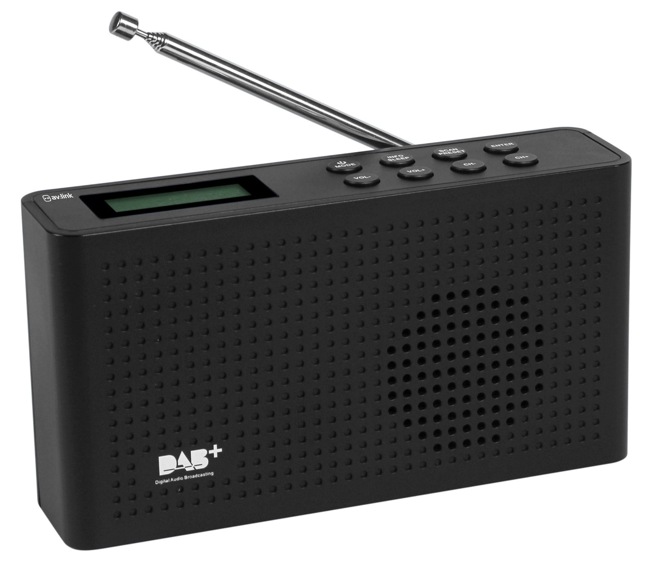 TRA26DAB Senderspeicher, 16 (Digitalradio Fühlbare Tuner, anthrazit (DAB), (DAB) FM-DAB/DAB+ Reflexion Tasten) Digitalradio 20 W,