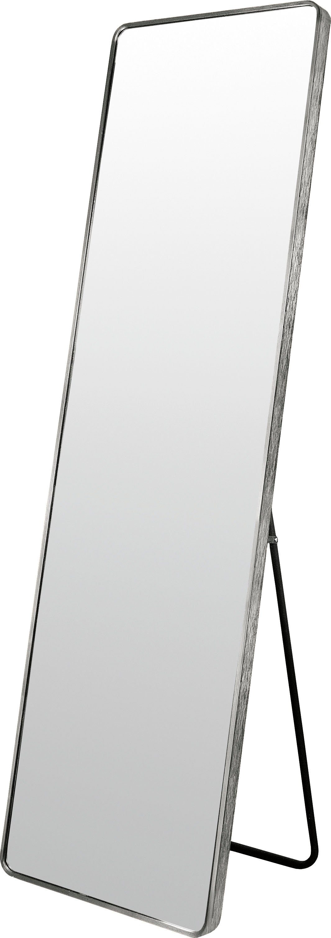 Silber Standspiegel (1-St), Snow Dekospiegel Lenfra