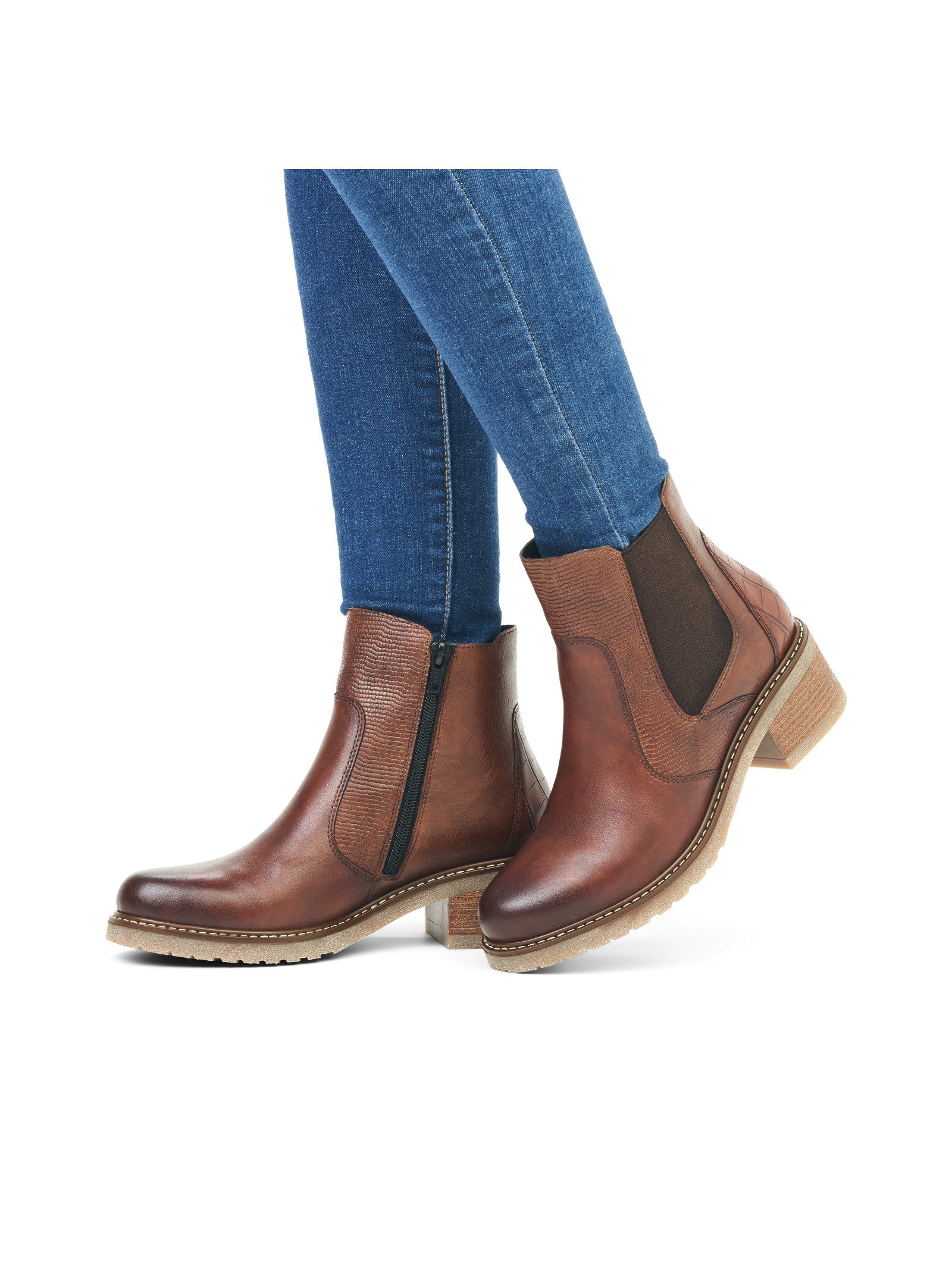 Remonte Remonte Stiefelette Glattleder Schnürstiefelette