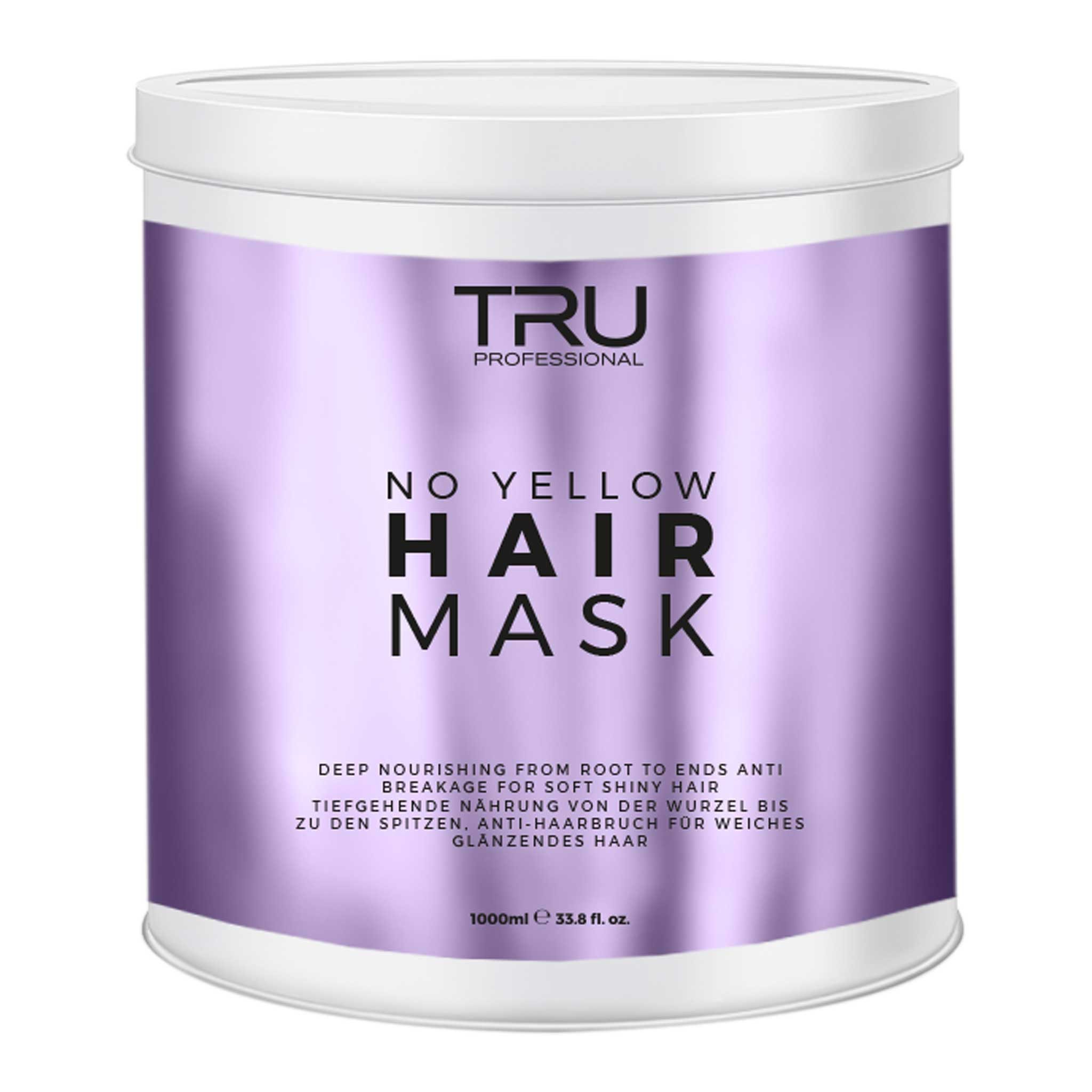 TRU Haarmaske No Yellow, Anti-Gelbstich-Maske für blondiertes & graues Haar, 1-tlg.