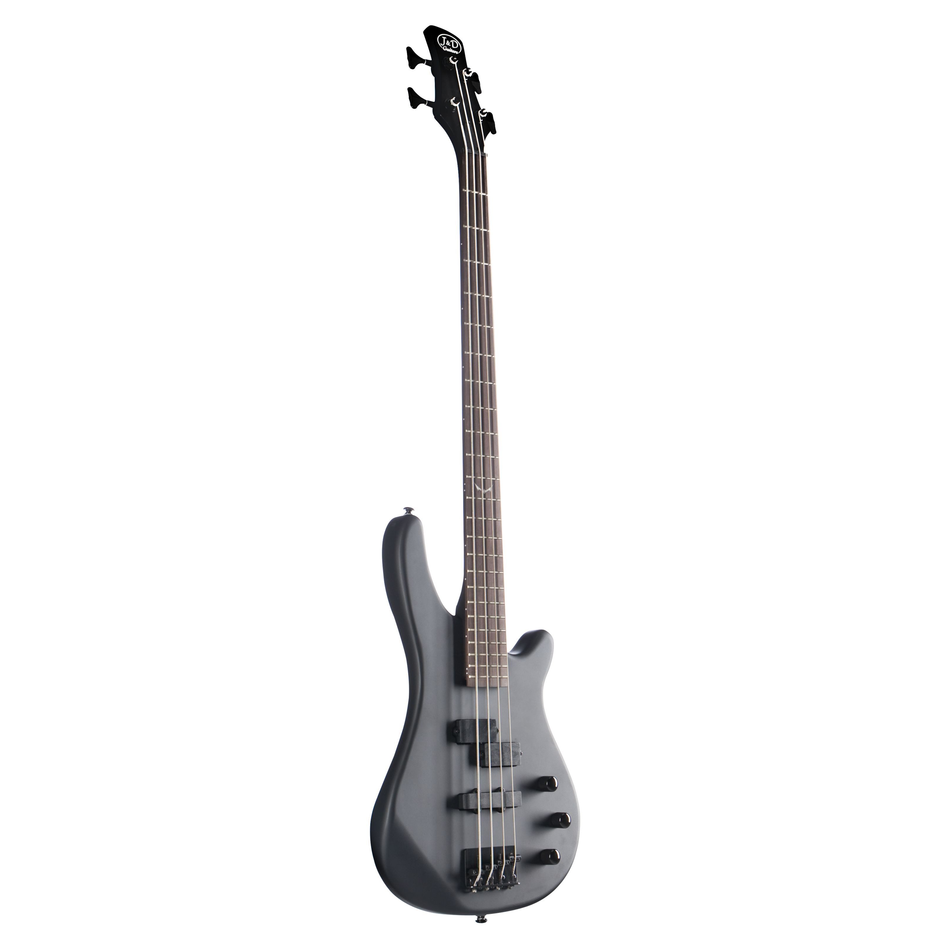 J & D E-Bass, E-Bass Bass Gitarre mit 4 Saiten und Erle Korpus Bass mit Split-Coil Tonabnehmer und Single Coil passive Elektronik Special Bat Mark, E-Bässe, 4-Saiter E-Bässe, E-Bass, 4 Saiten Bass, Split-Coil Tonabnehmer