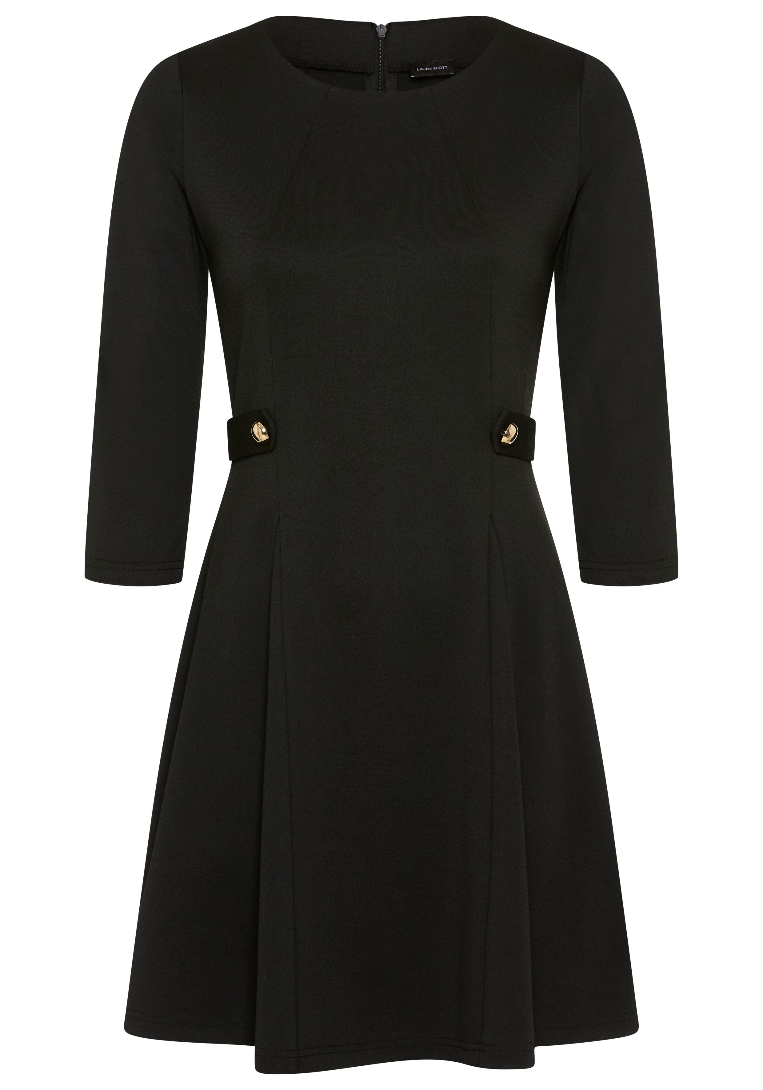 Laura Scott Jerseykleid in extrakurzer A-Linie, mit 3/4-Ärmeln – Bild 5 von 5