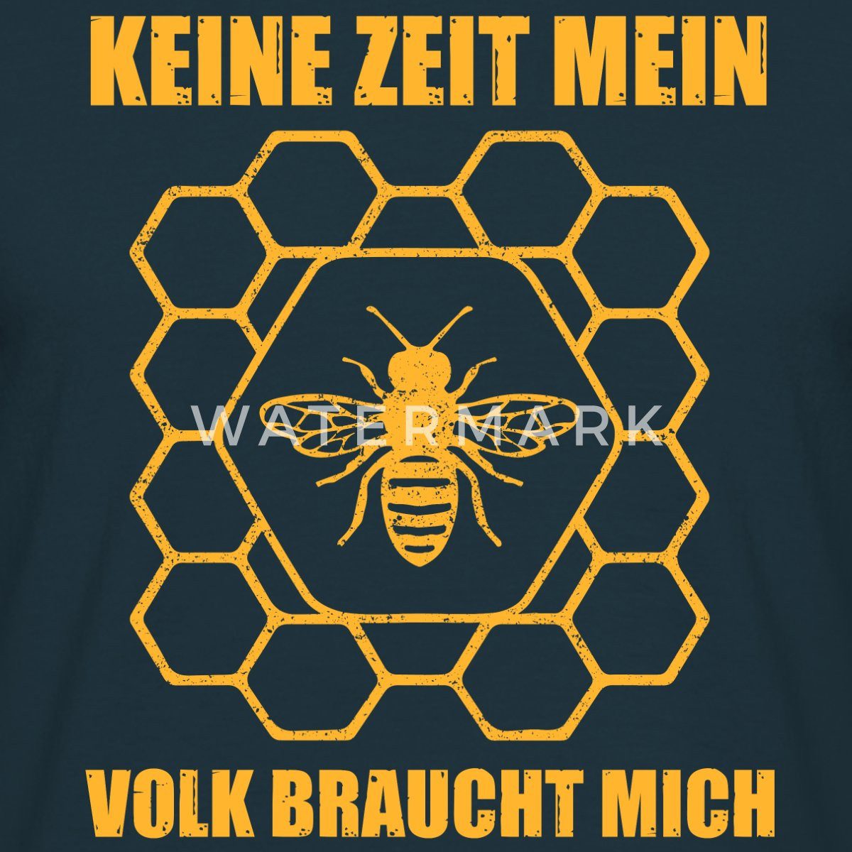 Spreadshirt T-Shirt Hobbyimker Imker Keine Zeit Mein Bienenvolk Braucht Mic günstig online kaufen