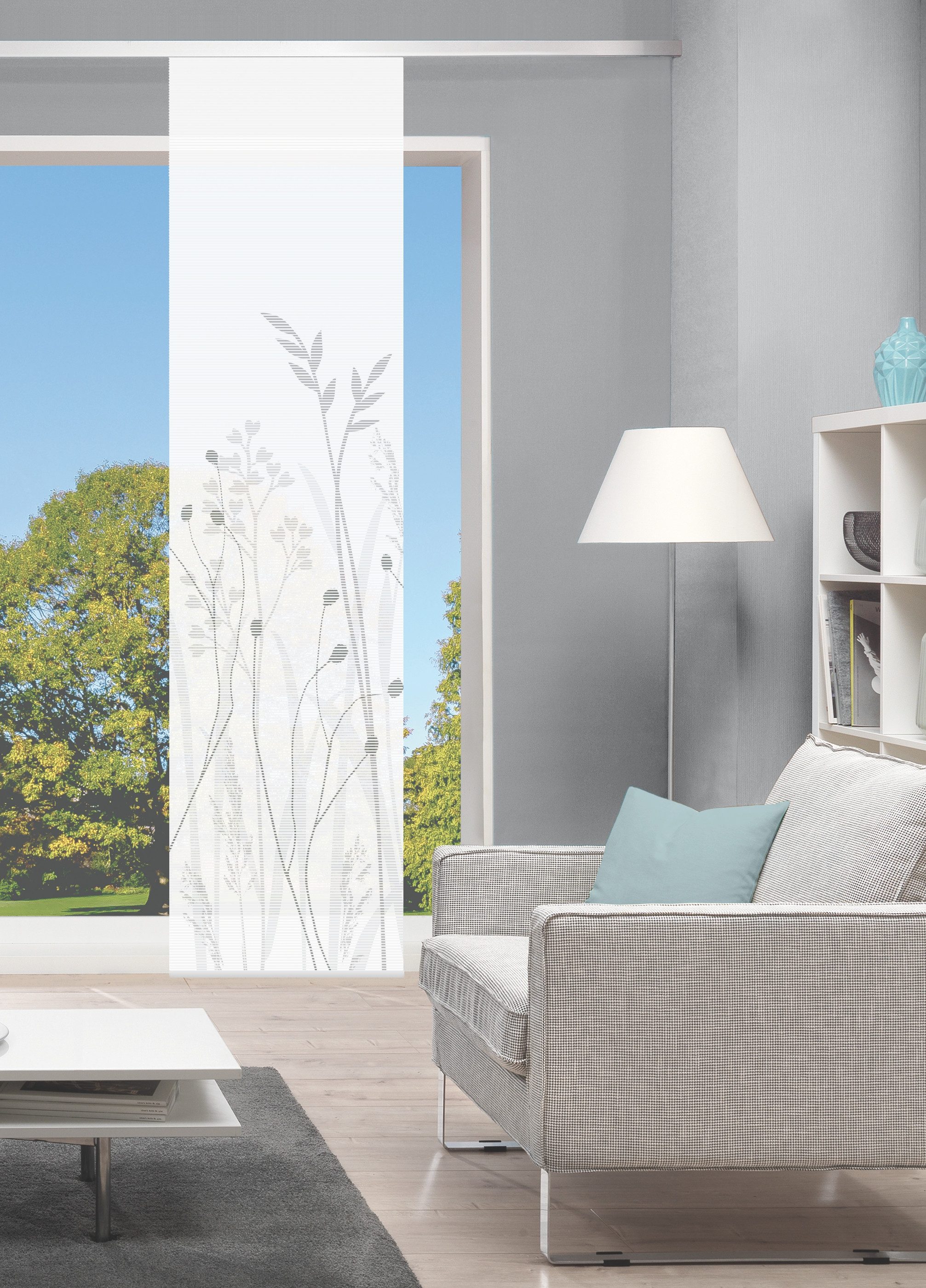 Vision S Schiebegardine Schiebegardinen GRASIL, halbtransparent, Höhe 260 c günstig online kaufen