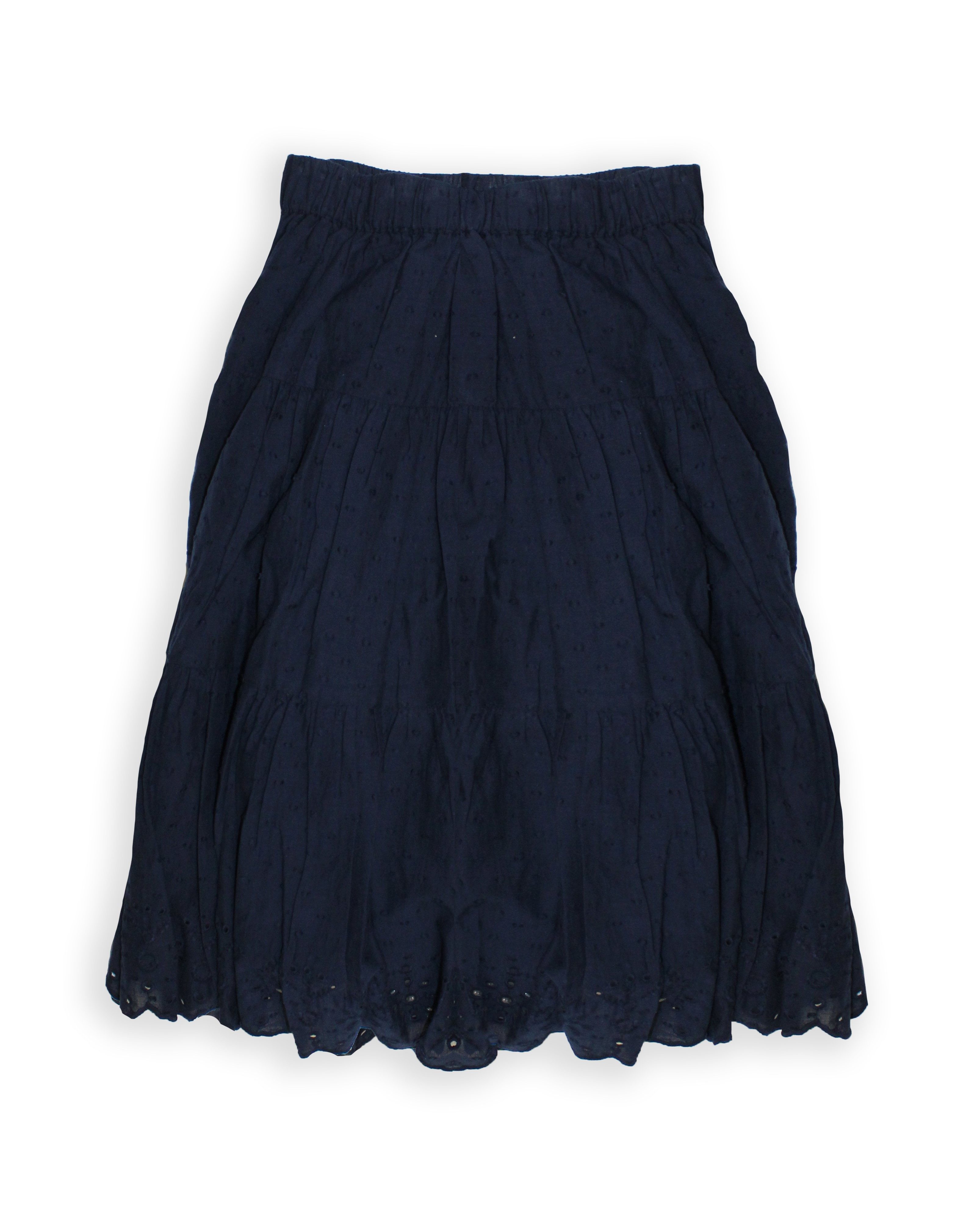 THREE OAKS A-Linien-Rock M370334 Mädchen Rock mit Lochstickerei