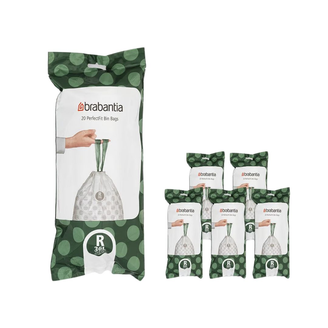 Brabantia Müllbeutel PerfectFit Müllbeutel 36 L (R) 120 Stk
