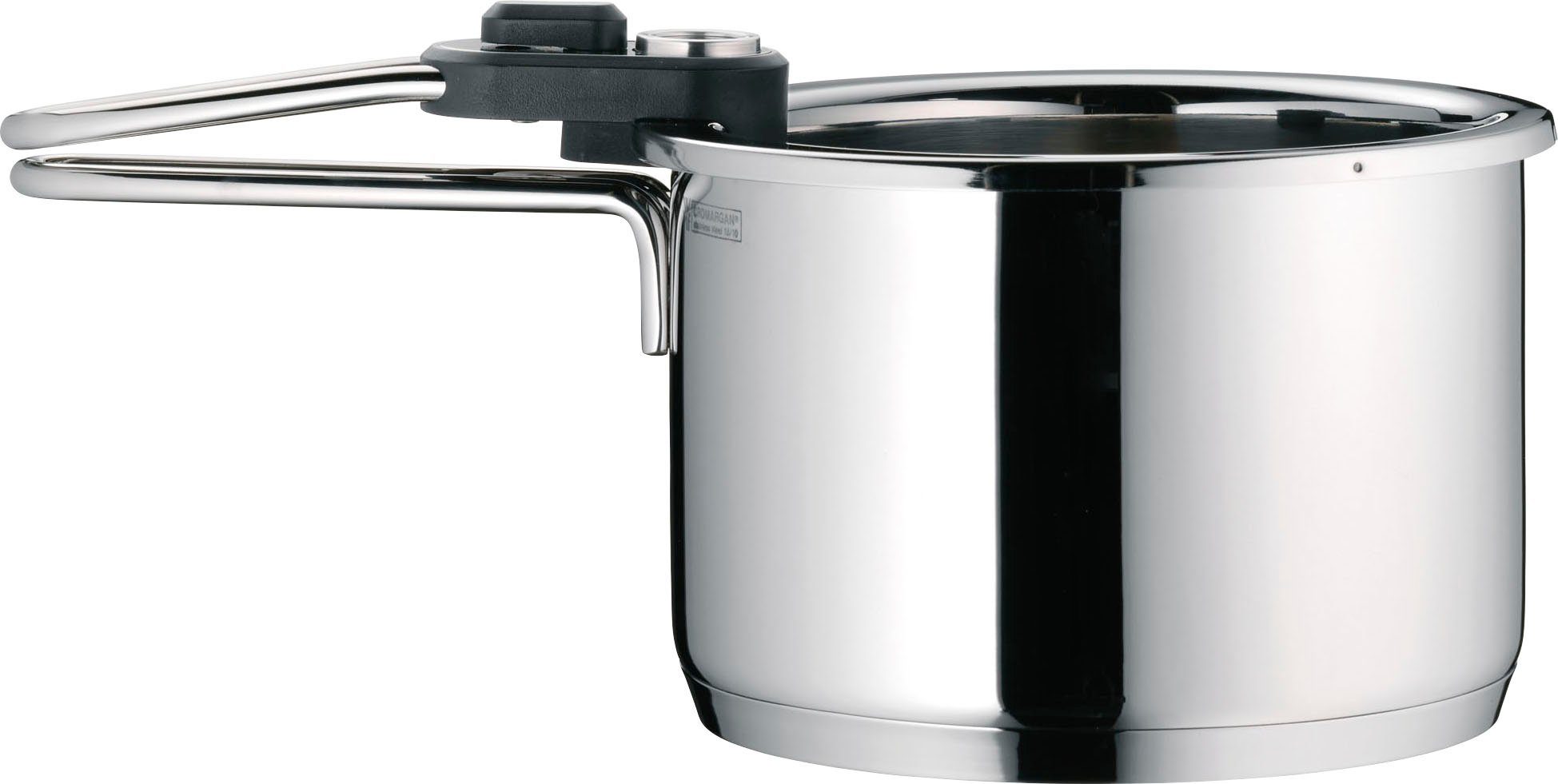 WMF Simmertopf Wasserbadtopf mit herausnehmbaren Einsatz, Cromargan® Edelstahl Rostfrei 18/10, Ø 18 cm, mit Temperaturanzeige, spülmaschinengeeignet, Induktion