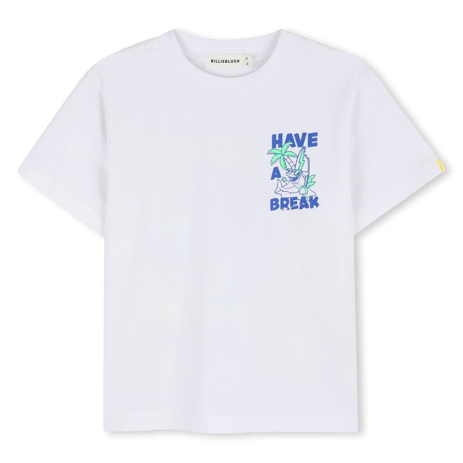 Billieblush T-Shirt BILLIEBLUSH Jungen Kurzarm-T-Shirt – Weiß „Have A Break“