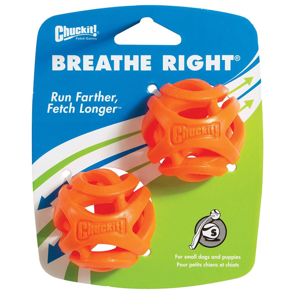 Chuckit Tierball Breathe Right Fetch Ball Small 2 pk