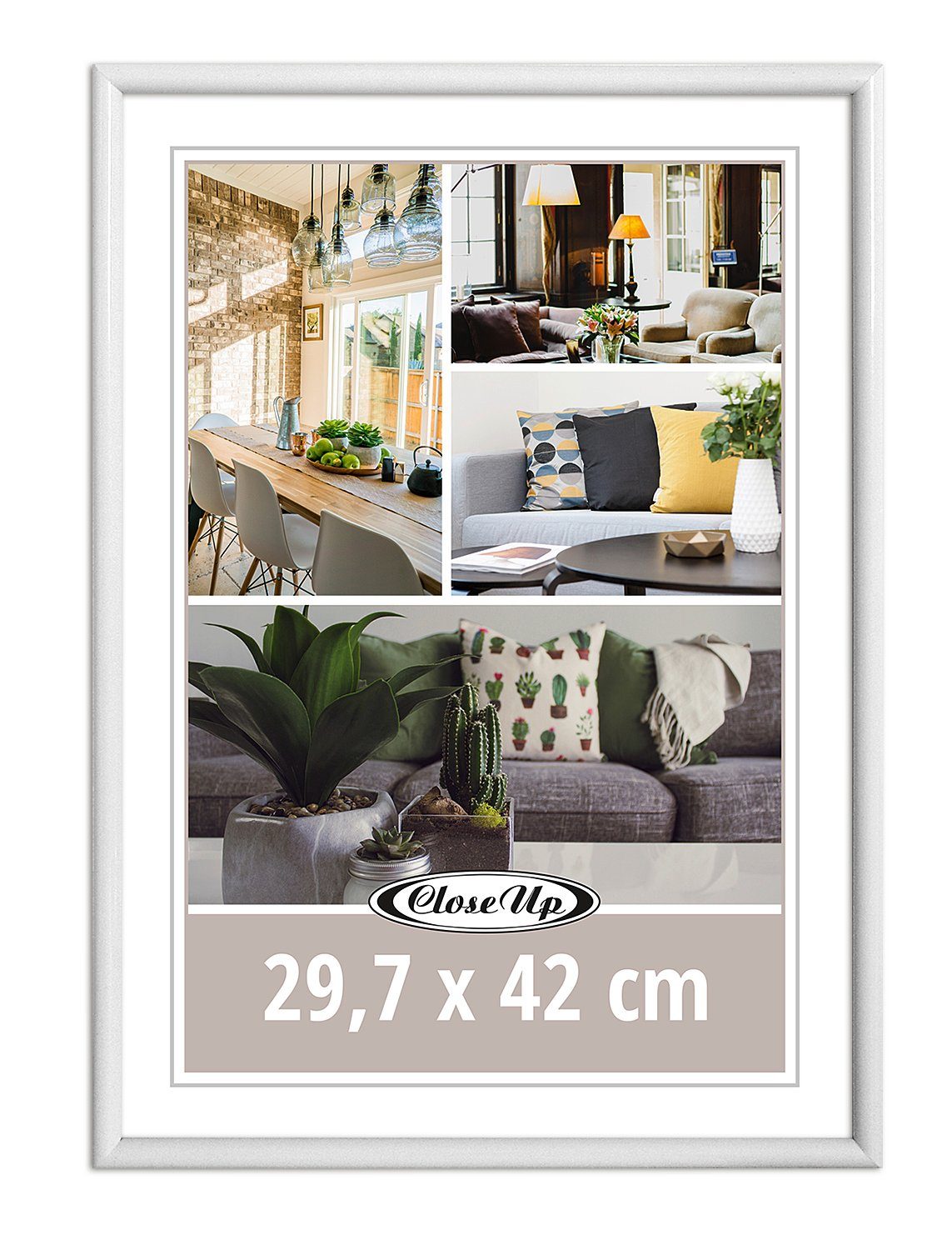 Close Up Bilderrahmen Posterrahmen 29,7 x 42 cm DIN A3 Kunststoff weiß günstig online kaufen