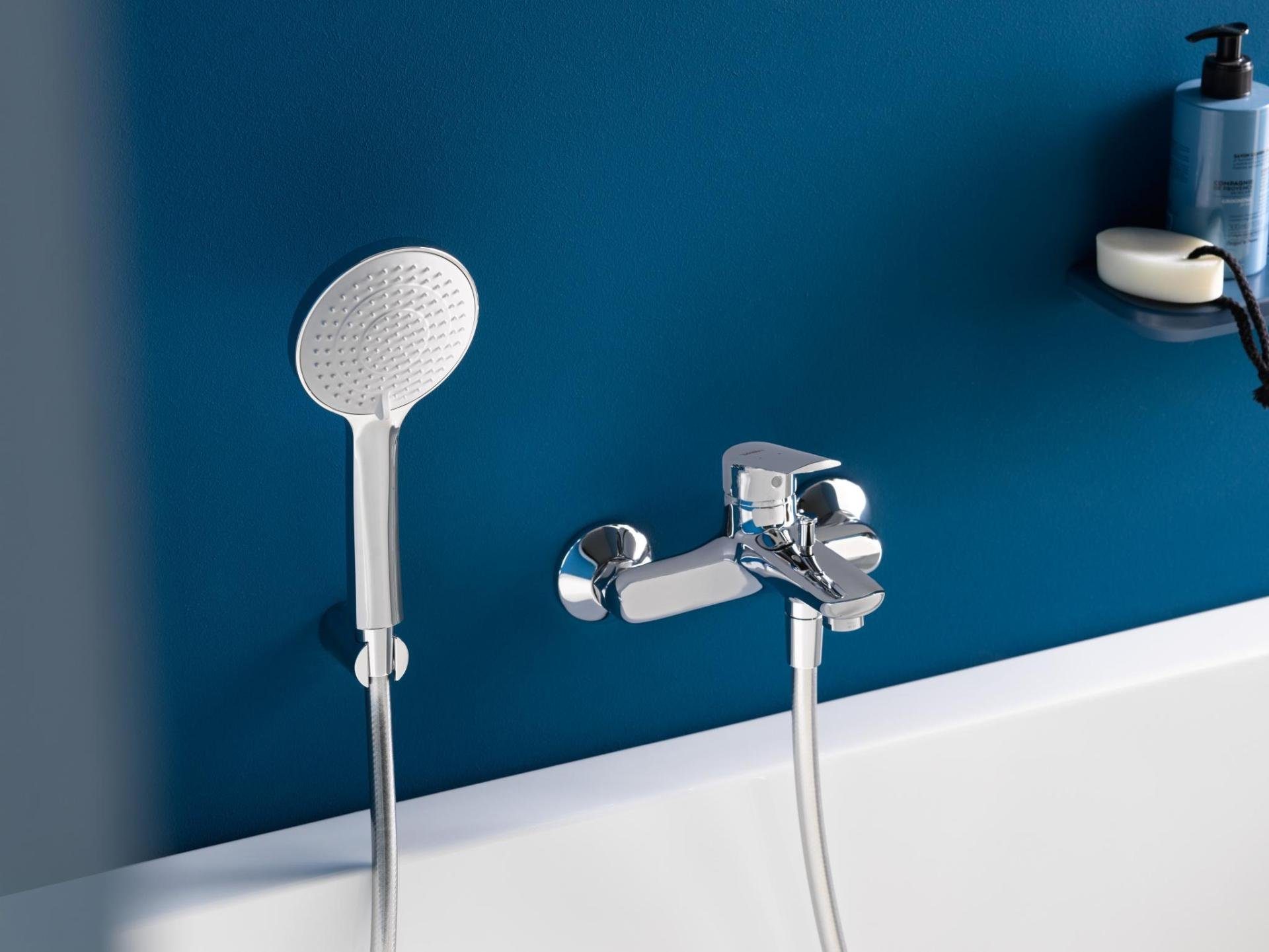 Duravit Badarmatur Handbrause 3jet 110 Duschbrause Duschkopf Silikonnoppen zur einfachen Reinigung
