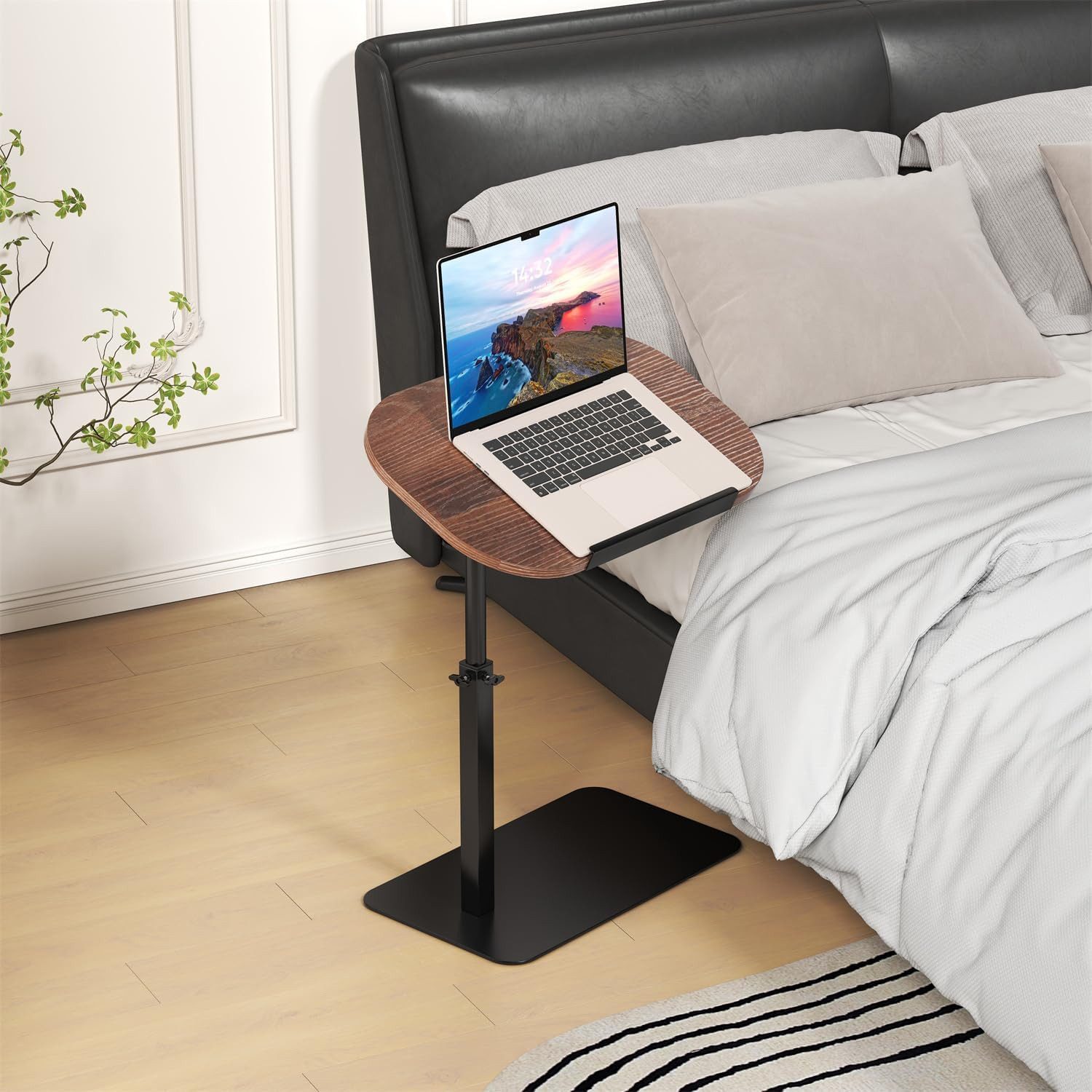 GarveeMore Beistelltisch Seitentisch Sofa Tray für Couch Höhenverstellbarer günstig online kaufen