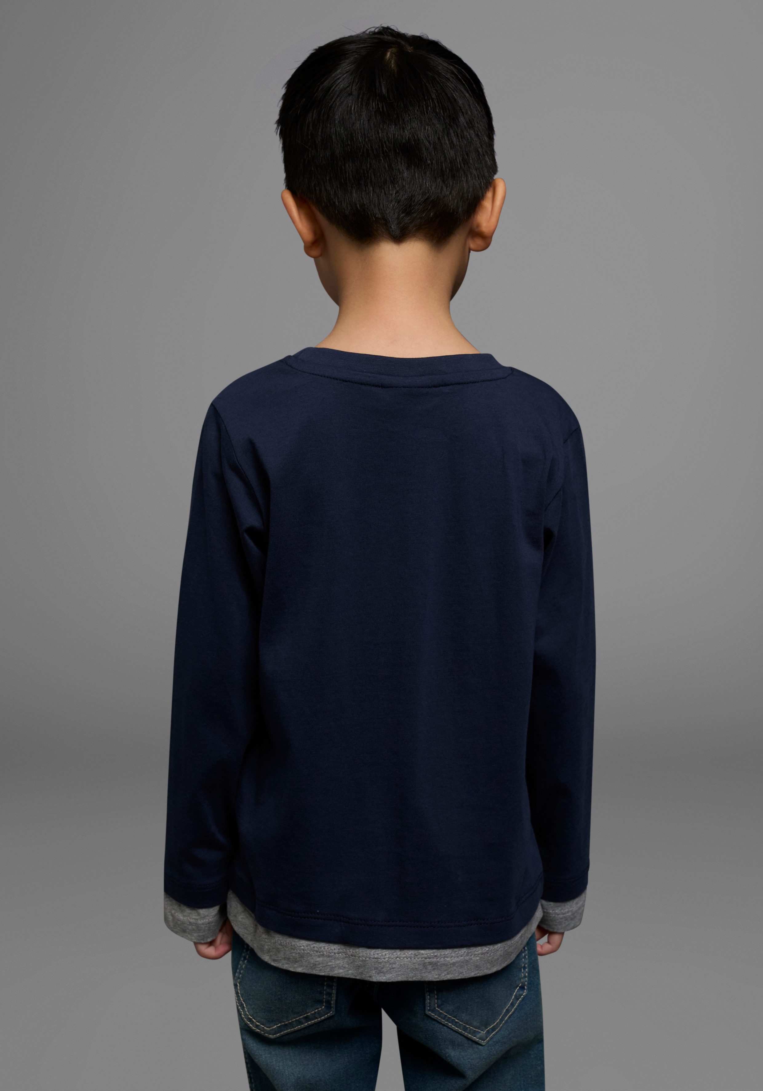 KIDSWORLD Langarmshirt ACHTUNG AUSGEFUCHST Shirt mit coolem Fuchsdruck
